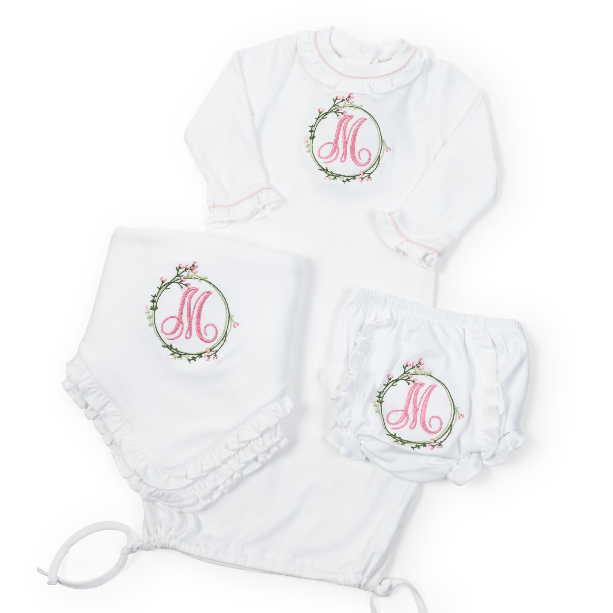 Monogram baby dress best sale