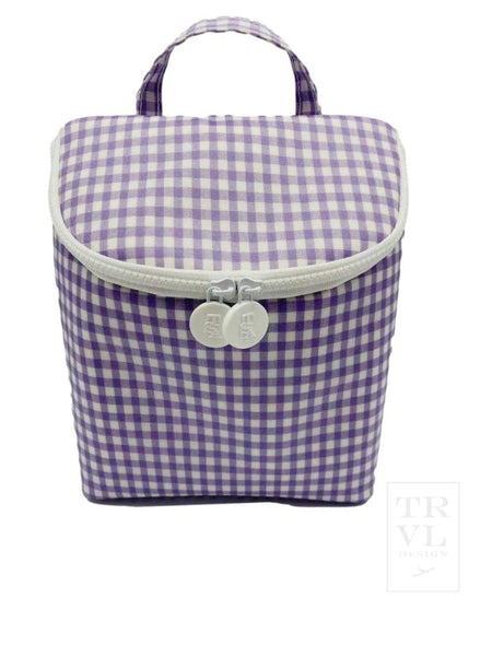 Take Away Insulated Bag - Gingham Mist - ElleB gifts