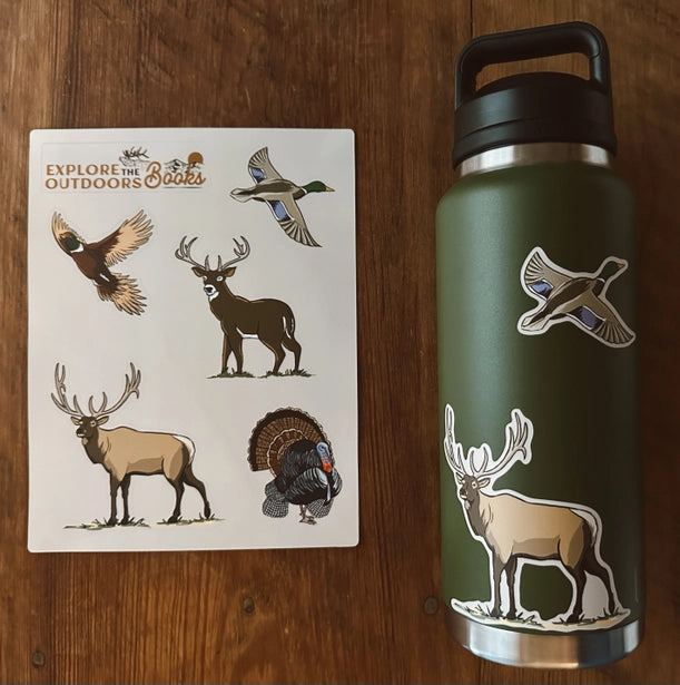 Weatherproof Hunting Sticker Sheet