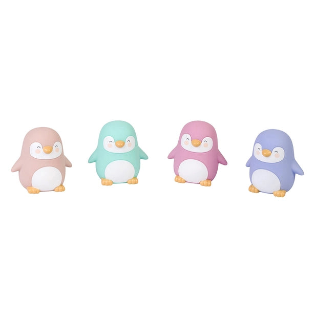 Penguins Party Bath Toys (set of 4) Multi Color