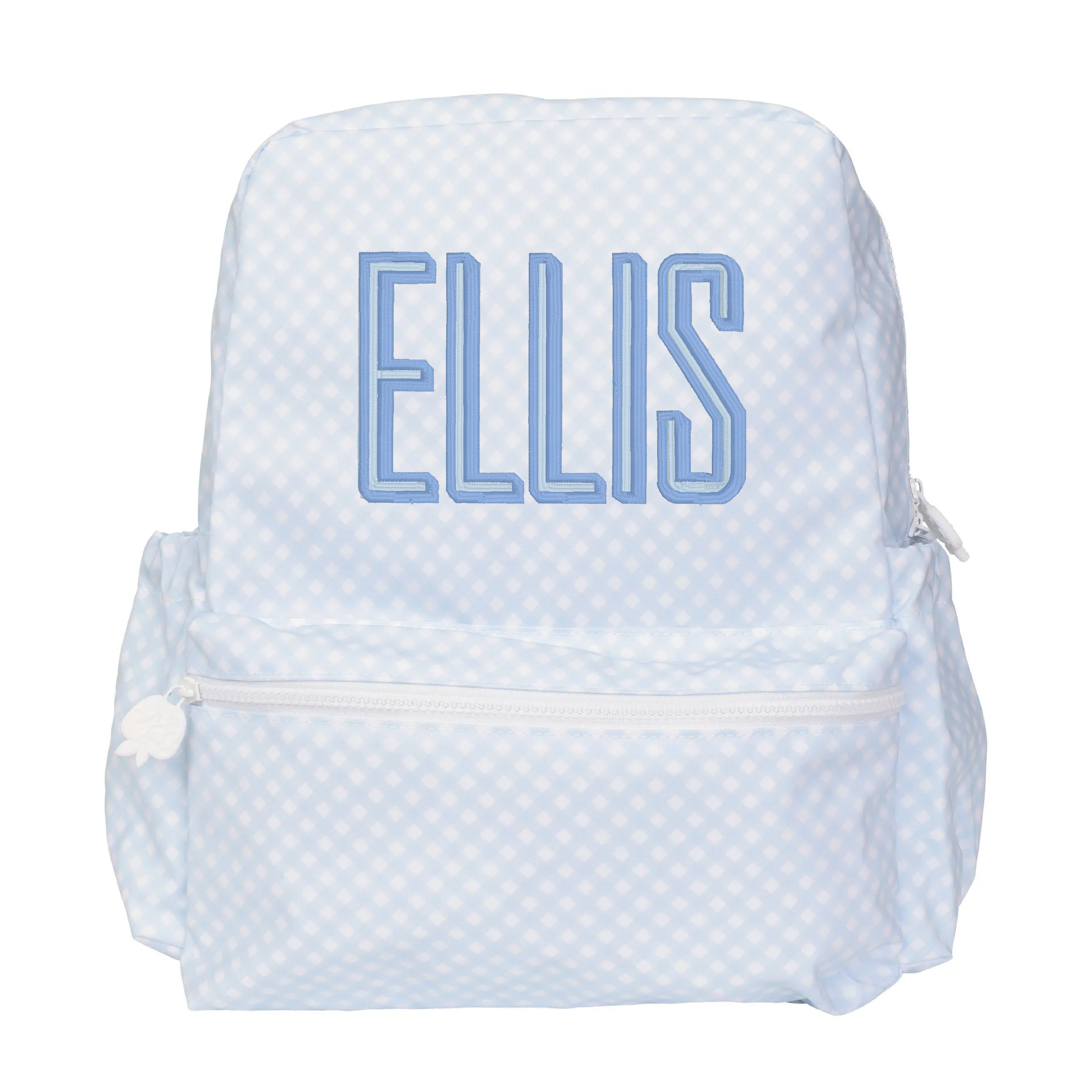 The Backpack Blue Gingham Large by Apple of My Isla