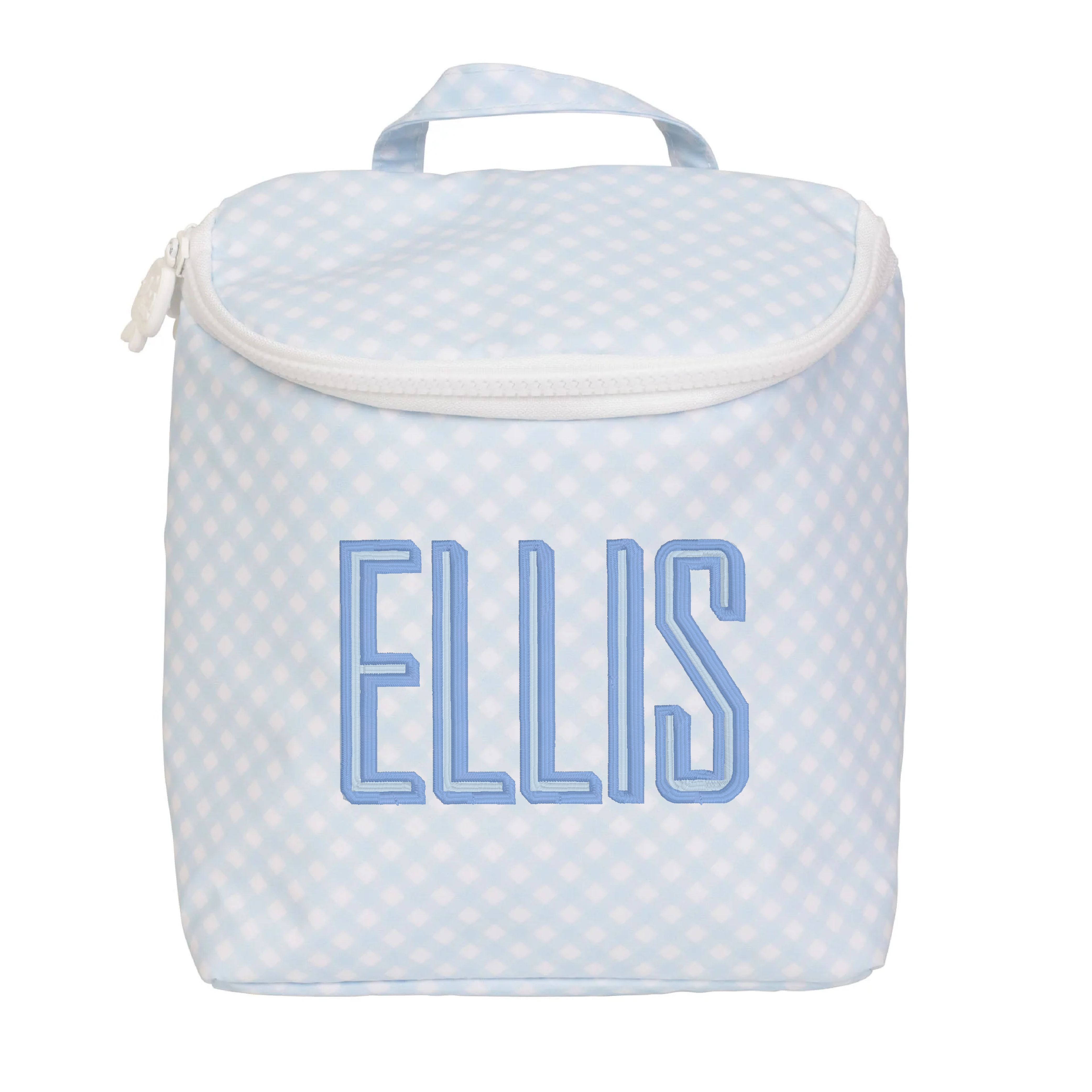 The Bottle Bag Blue Gingham by Apple of My Isla