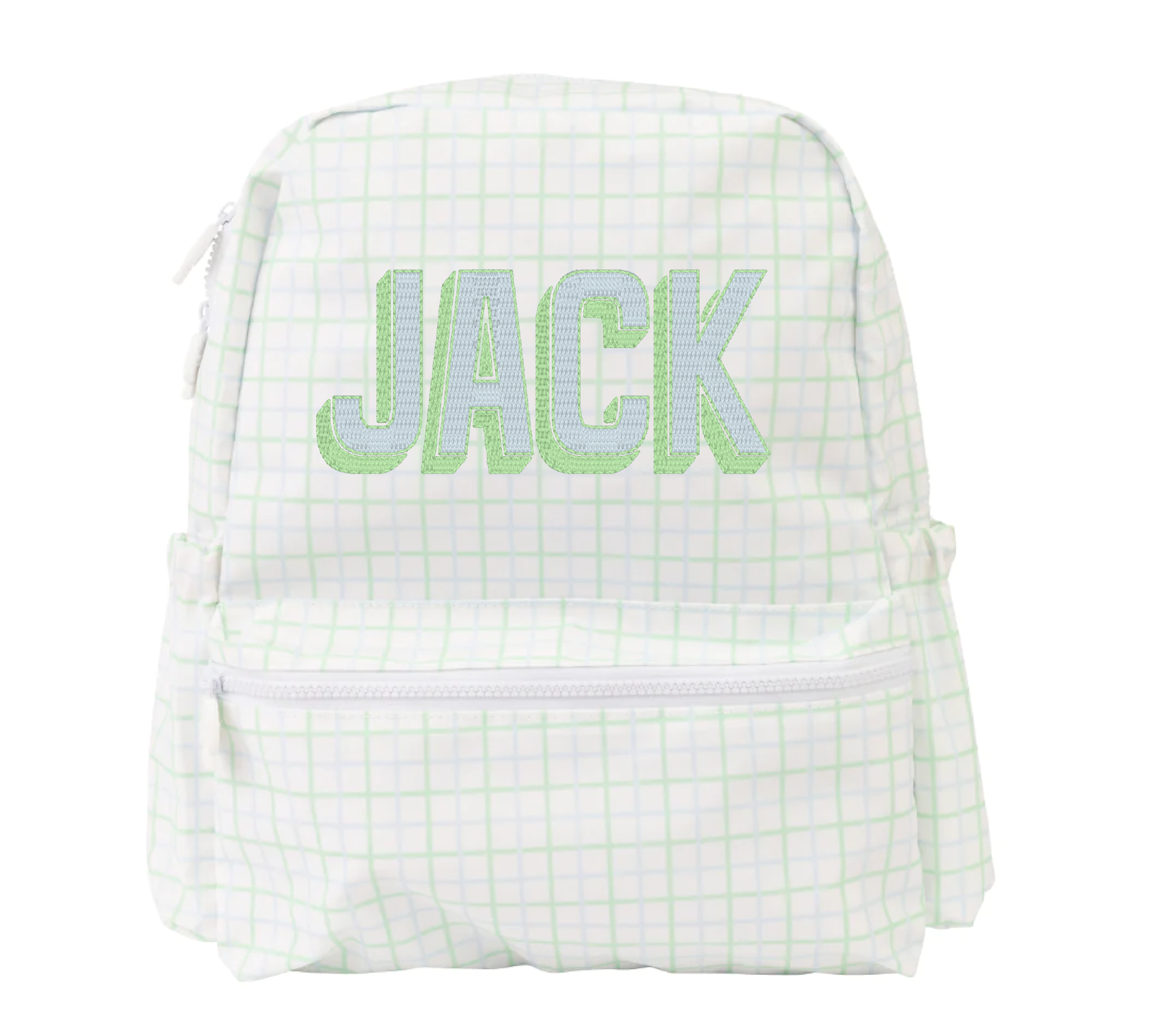 The Backpack Blue Green Windowpane Large by Apple of My Isla