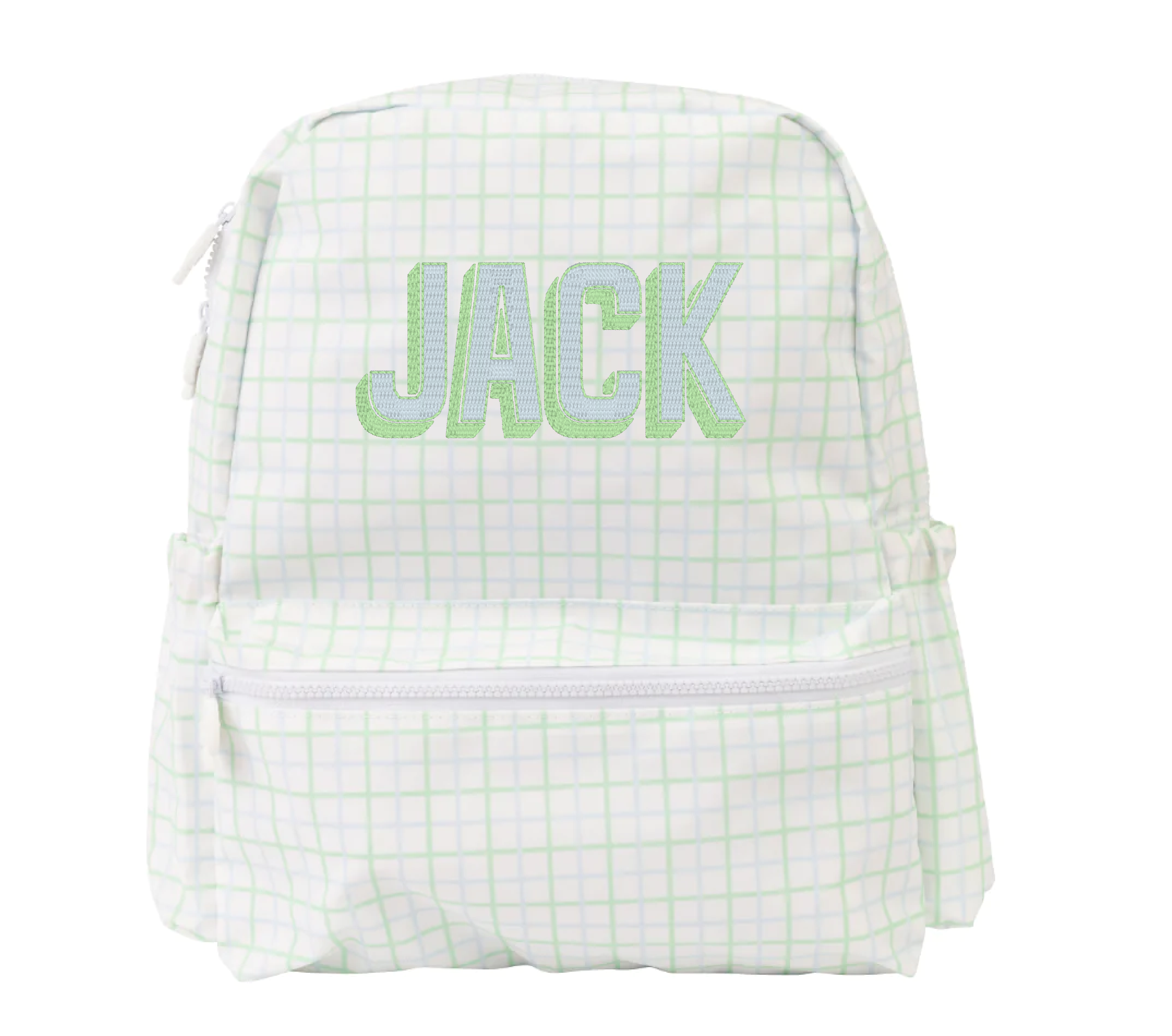 The Backpack Blue Green Windowpane Small by Apple of My Isla