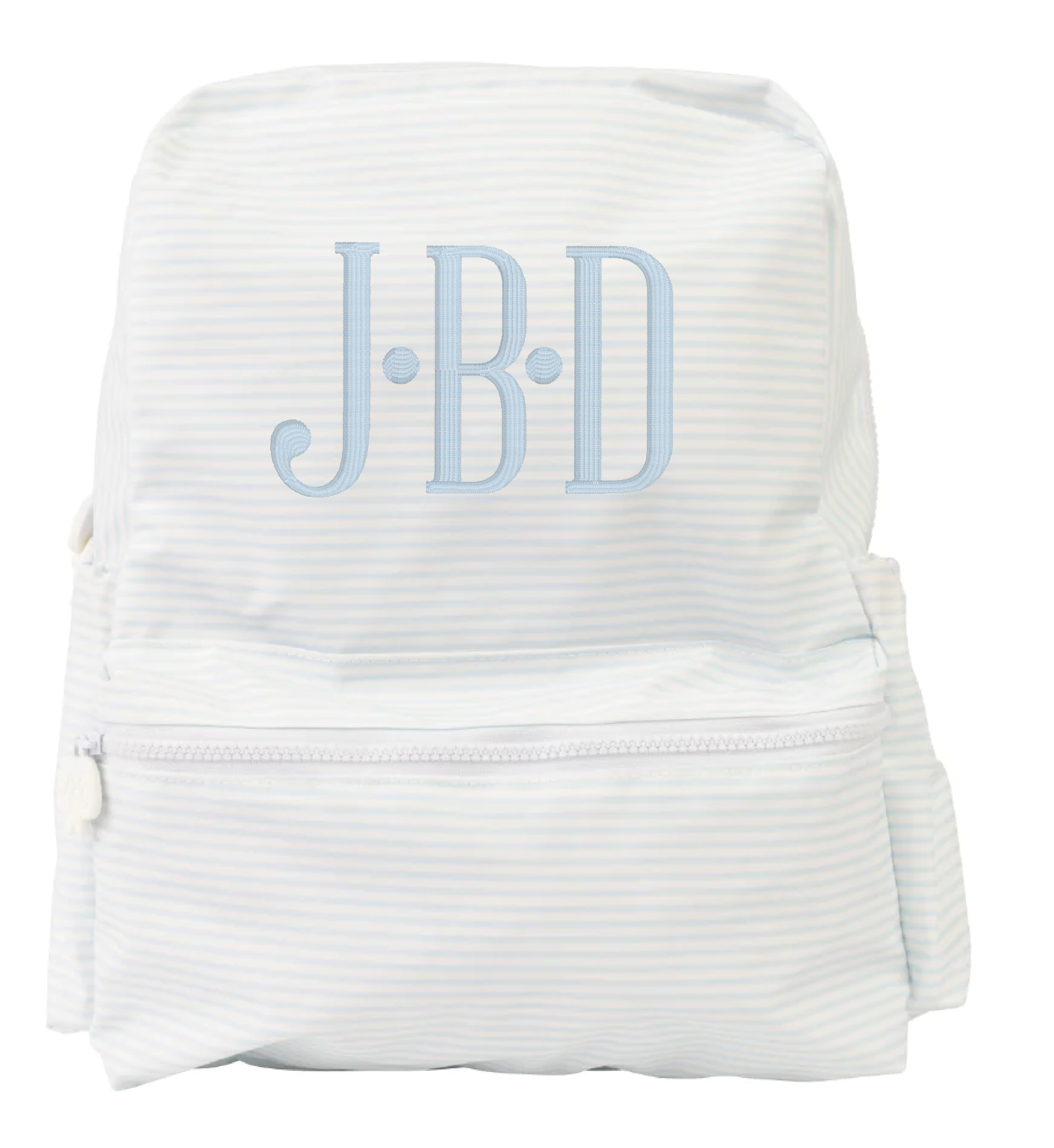 The Backpack Light Blue Stripe Large by Apple of My Isla