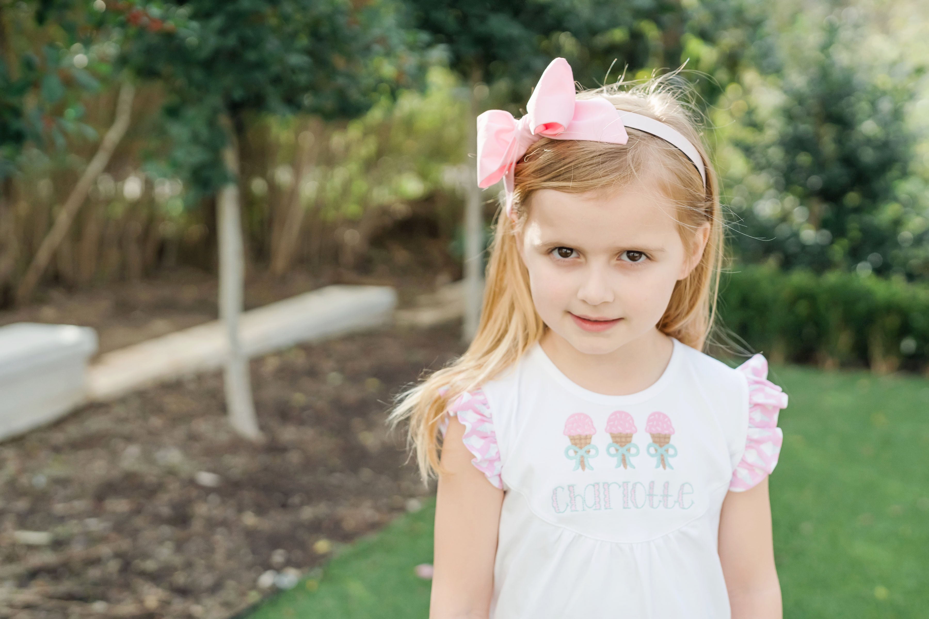 Headband Bow by The Bow Next Door - Light Pink