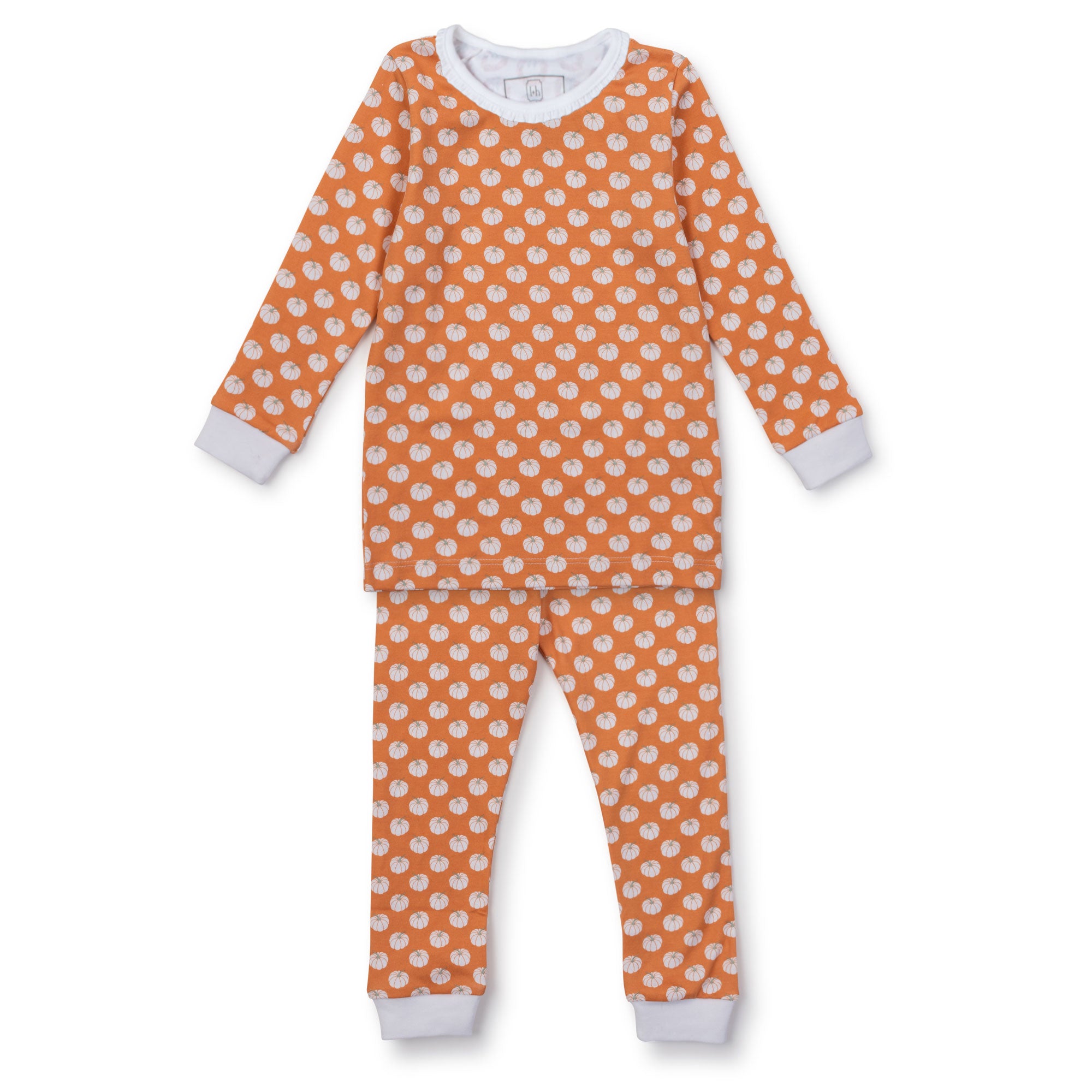 SALE Ava Girls' Pima Cotton Pajama Pant Set - Fall Pumpkins