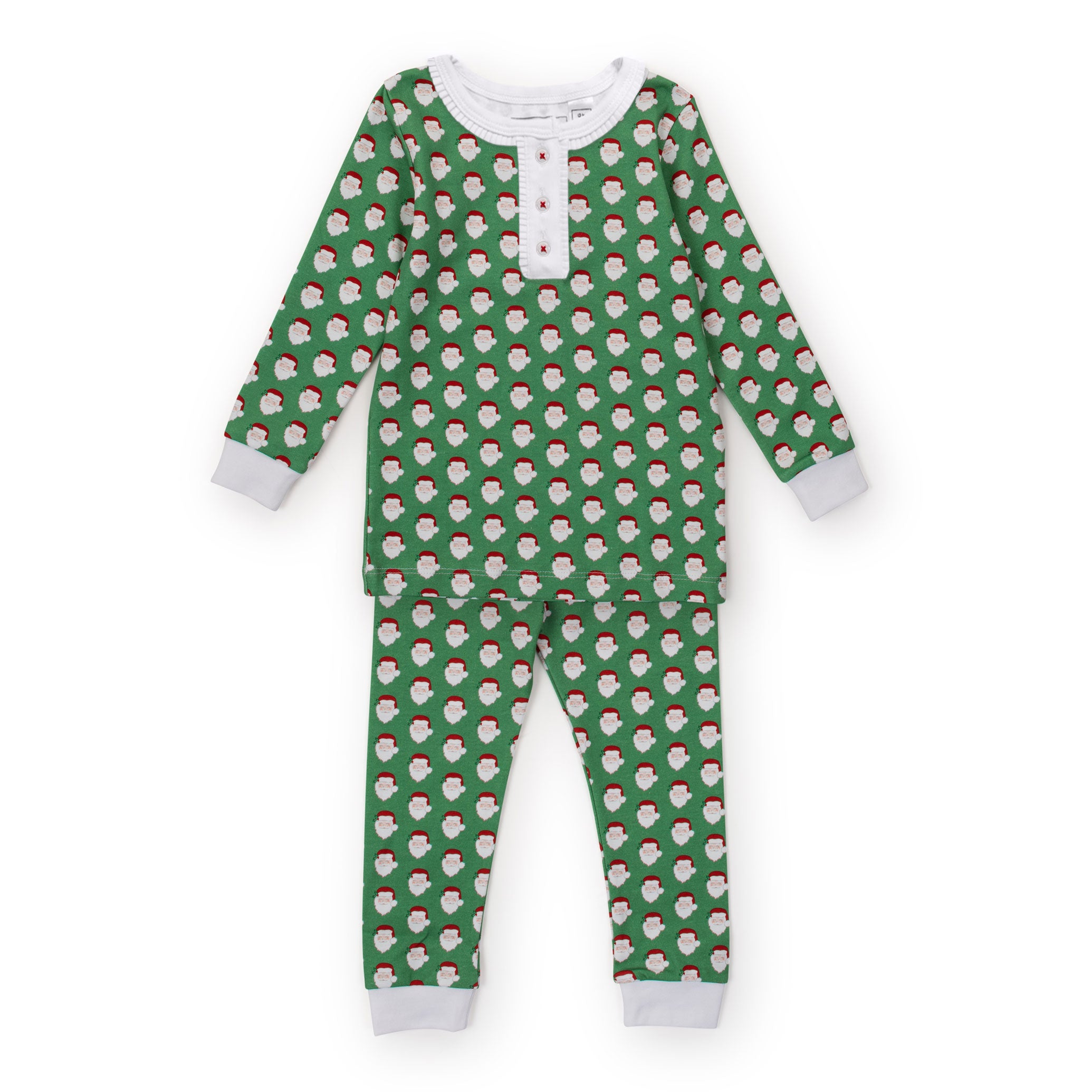 Alden Girls' Pima Cotton Pajama Pant Set - Hey Santa