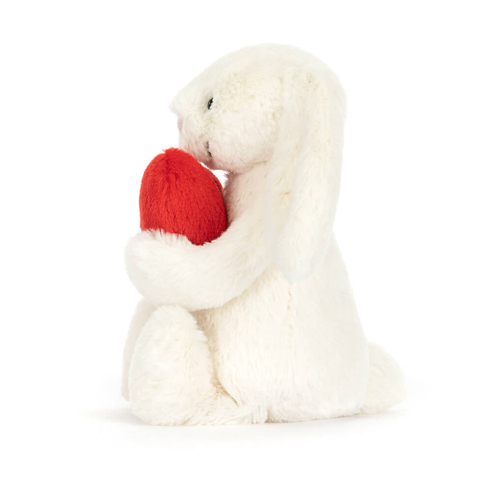 Bashful Red Love Heart Bunny Medium by Jellycat