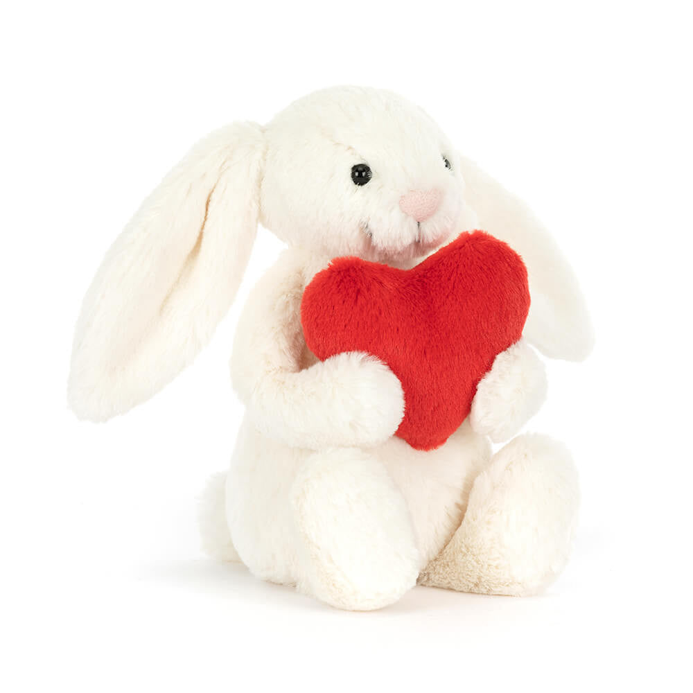 Bashful Red Love Heart Bunny Medium by Jellycat