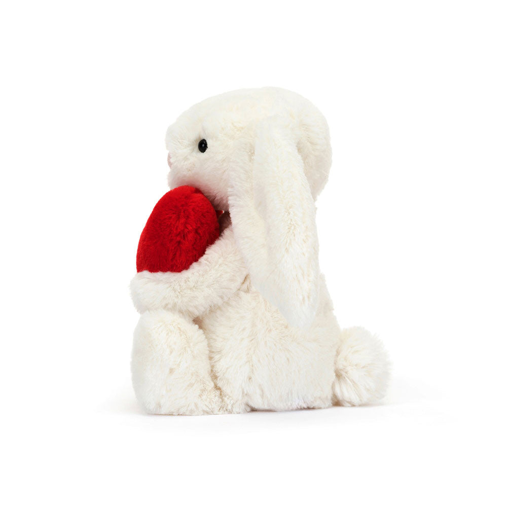 Bashful Red Love Heart Bunny Little by Jellycat