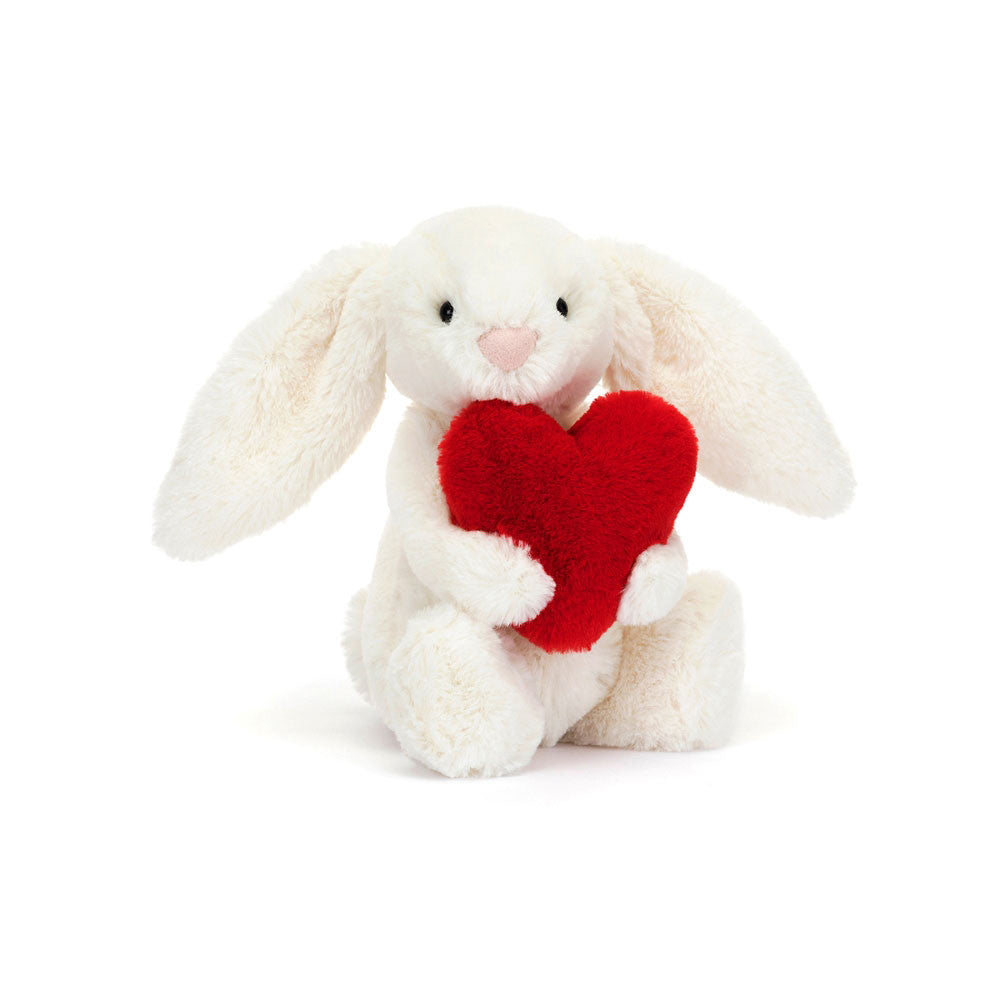 Bashful Red Love Heart Bunny Little by Jellycat