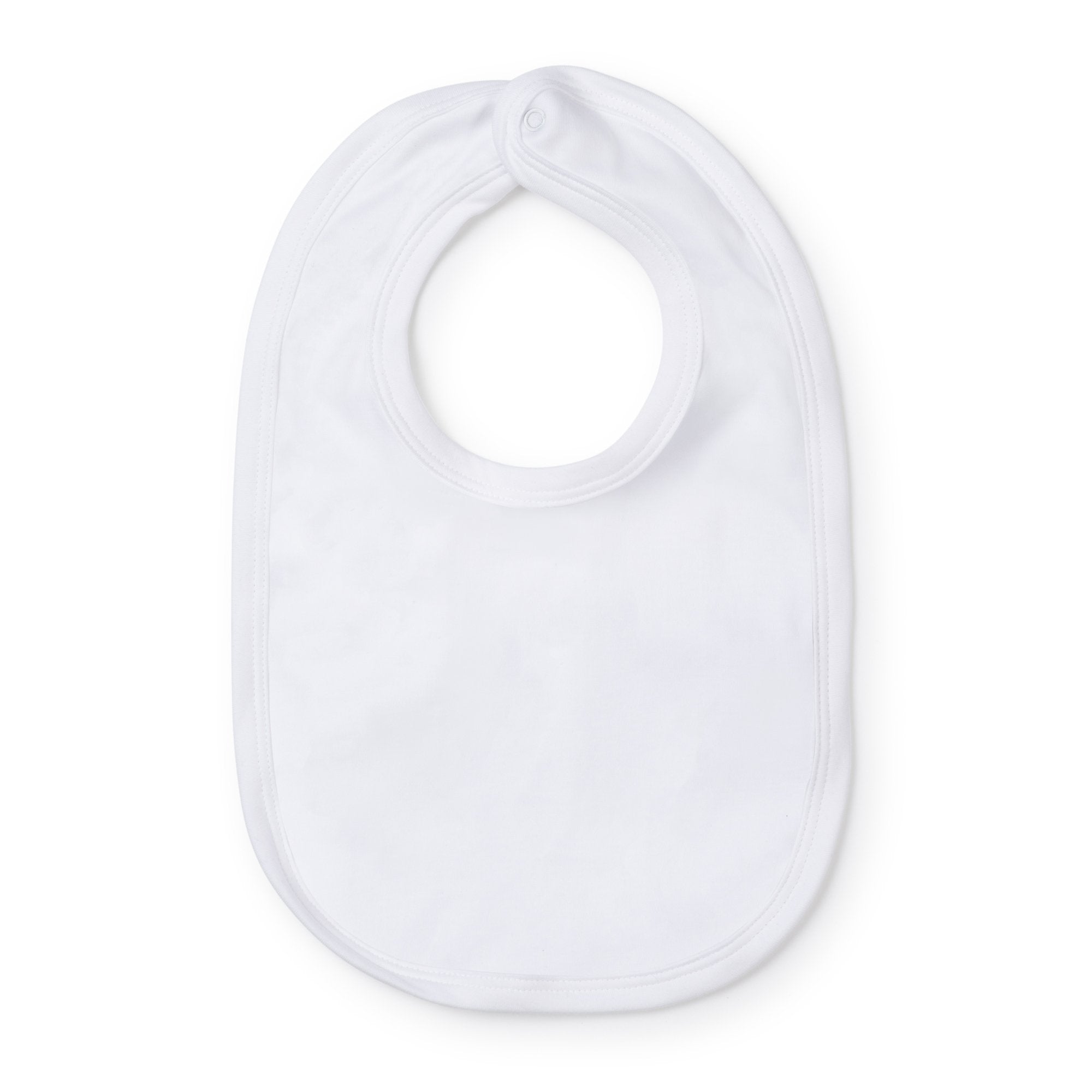 Plain Edge Bib - White