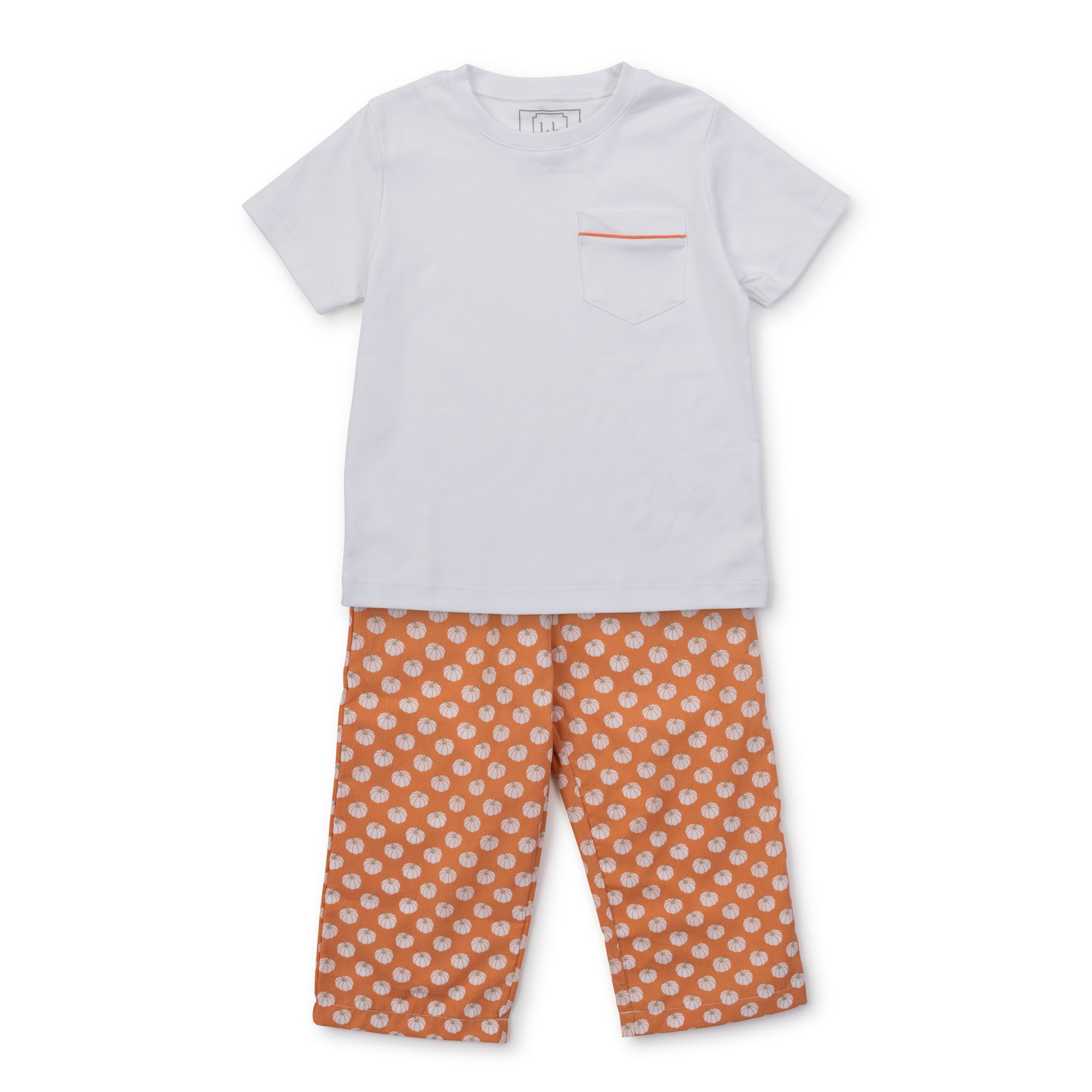 SALE Bo Set Boys' Pima Cotton Pant Set - Fall Pumpkins