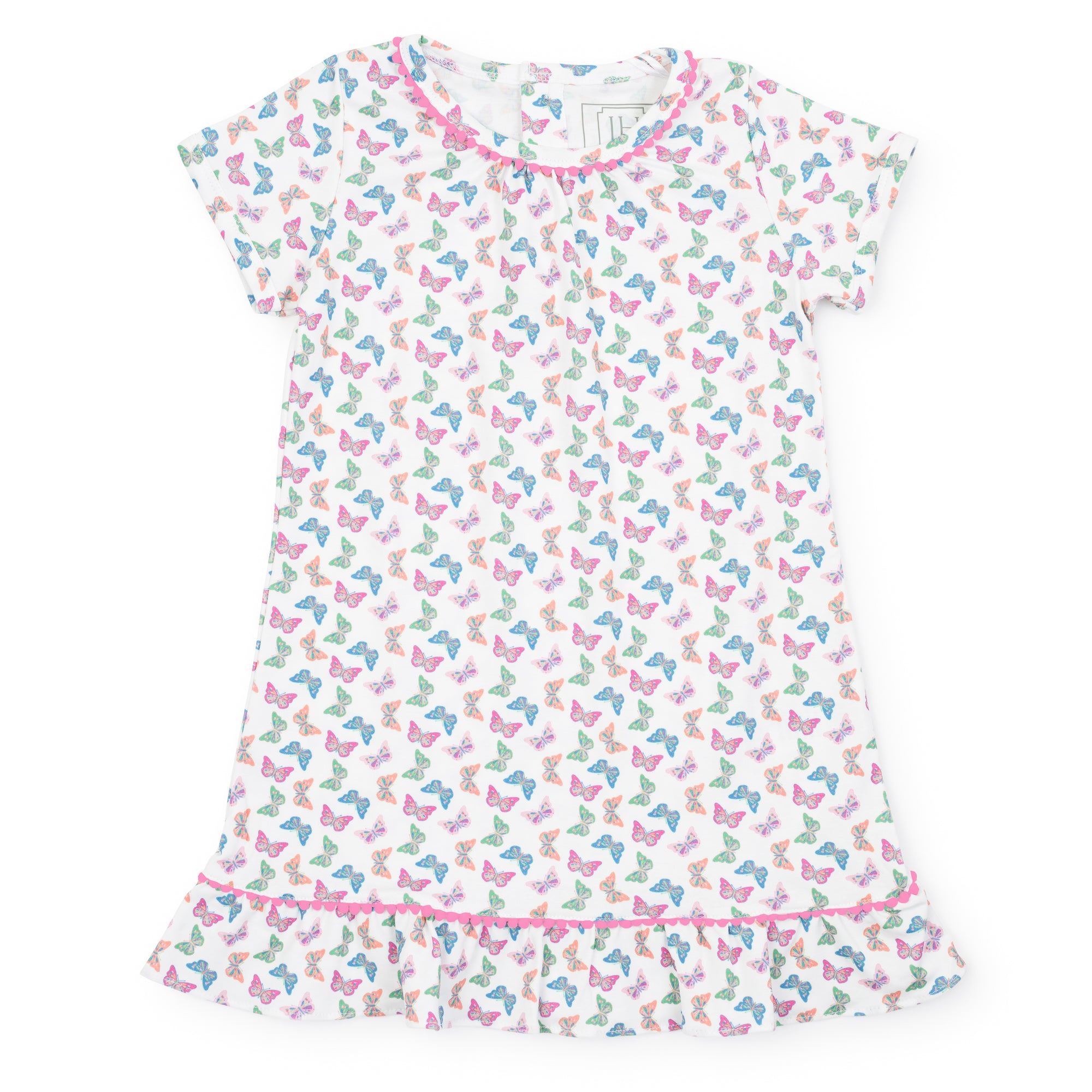 Camden Girls' Pima Cotton Dress - Bright Butterflies