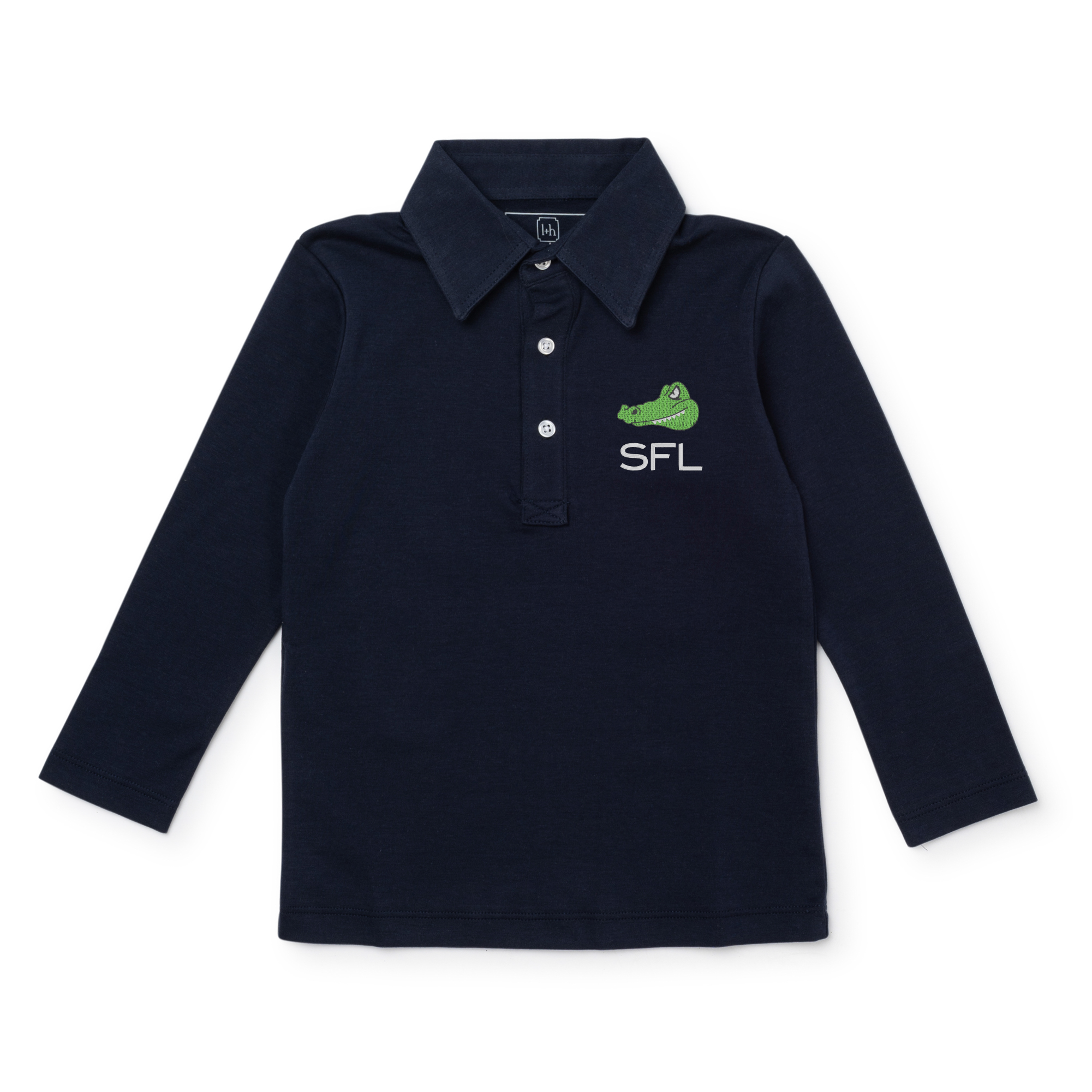 Uniform Finn Long Sleeve Polo Shirt - Navy