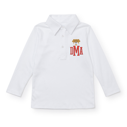 Uniform Finn Long Sleeve Polo - White