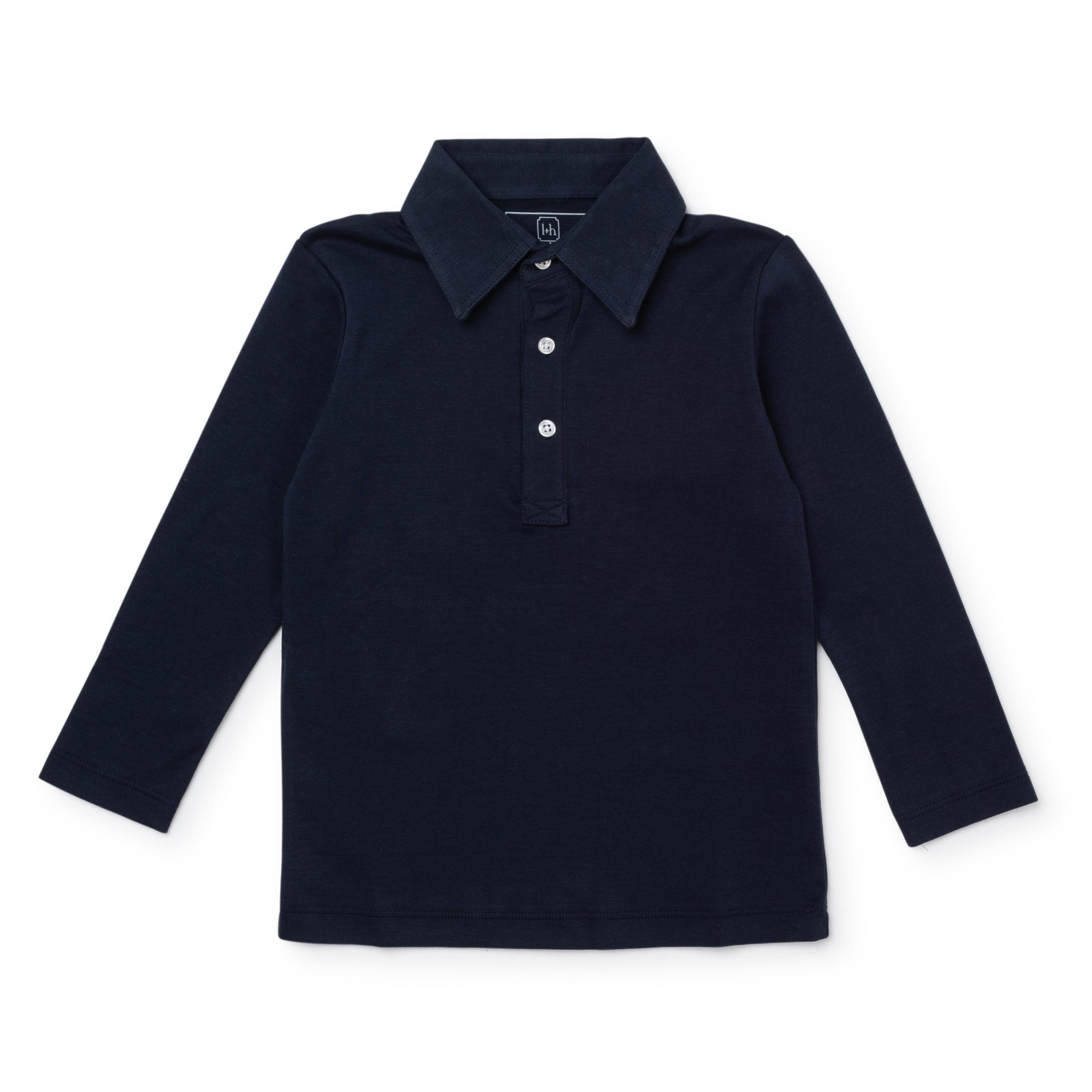 Uniform Finn Long Sleeve Polo Shirt - Navy