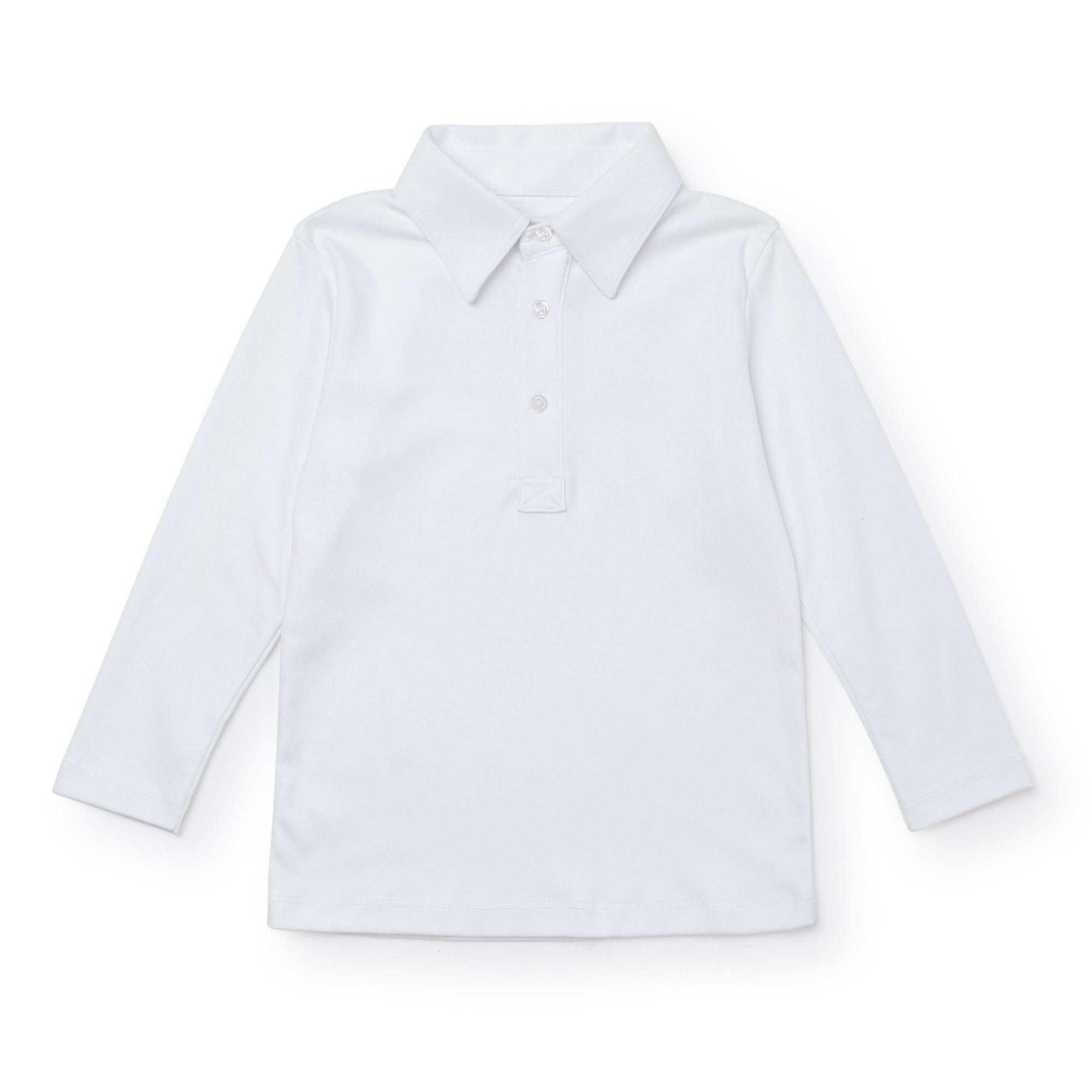 Uniform Finn Long Sleeve Polo - White