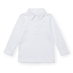 Uniform Finn Long Sleeve Polo - White