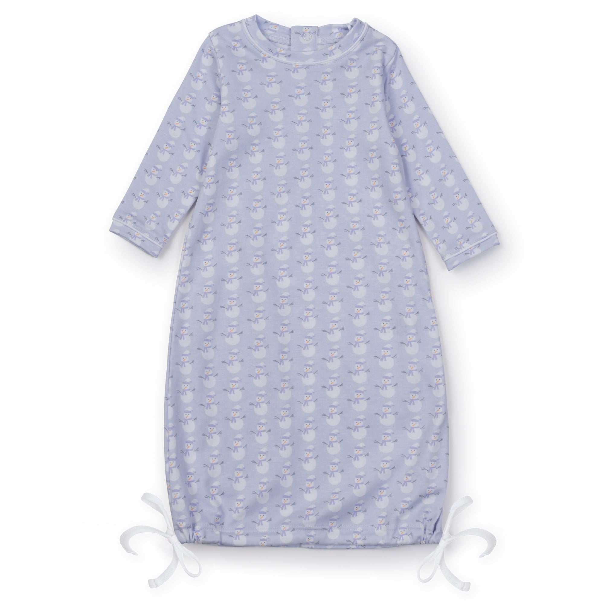 George Boys' Pima Cotton Daygown - Snowman Blue