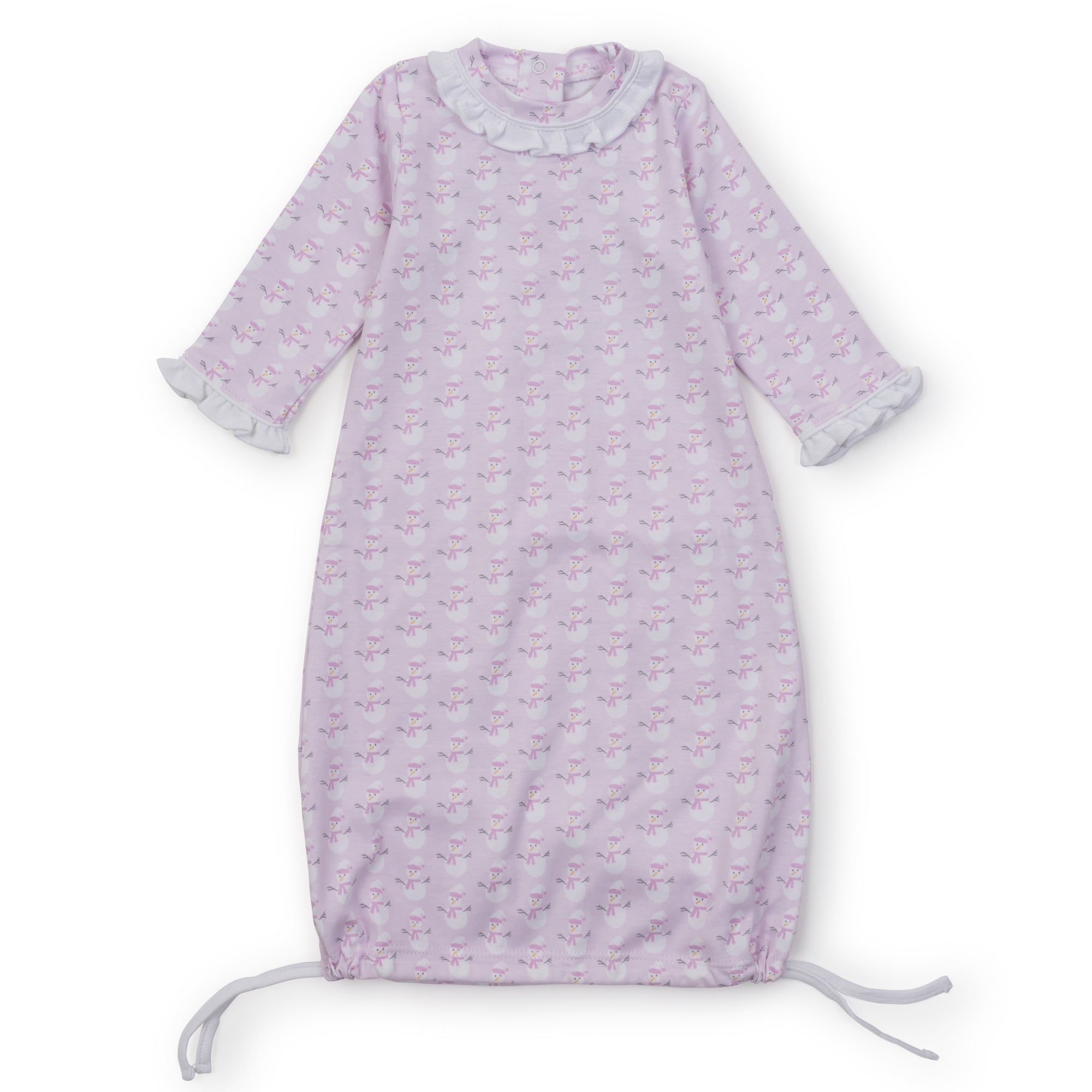 SALE Georgia Girls' Pima Cotton Daygown - Snowman Pink