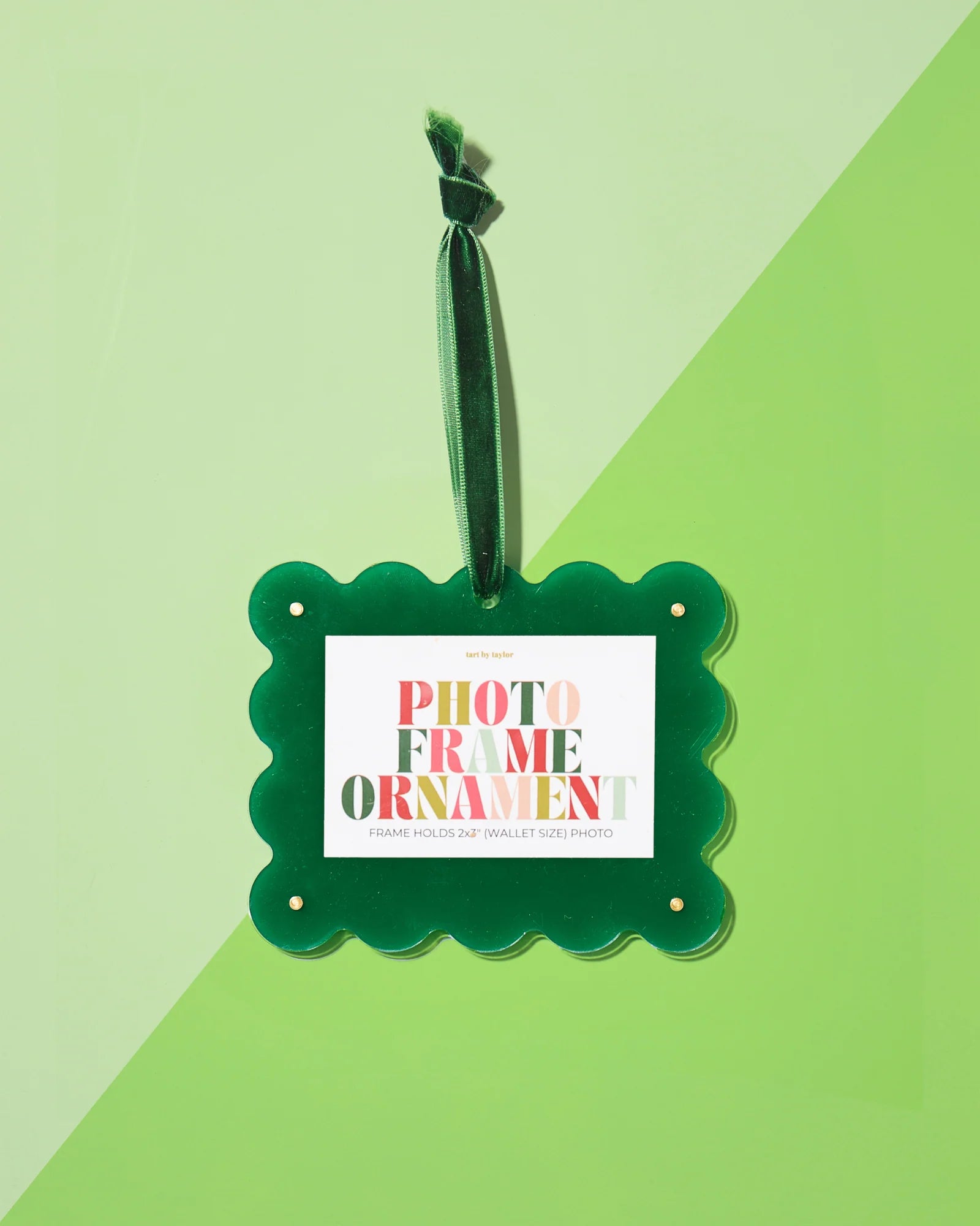 Mini Frame Ornament - Green