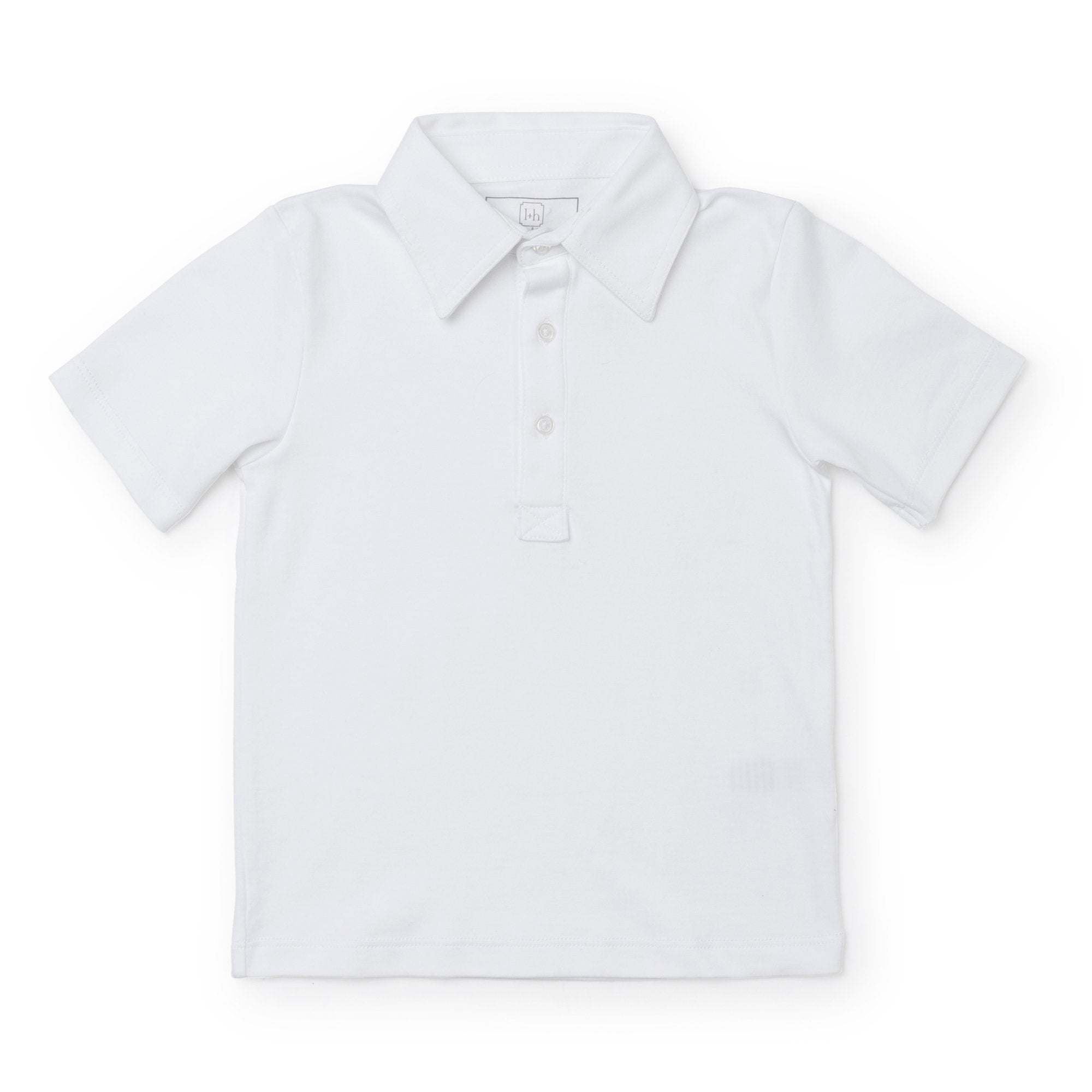 Baby Shop: Griffin Boys' Pima Cotton Polo Golf Shirt with Monogram - White