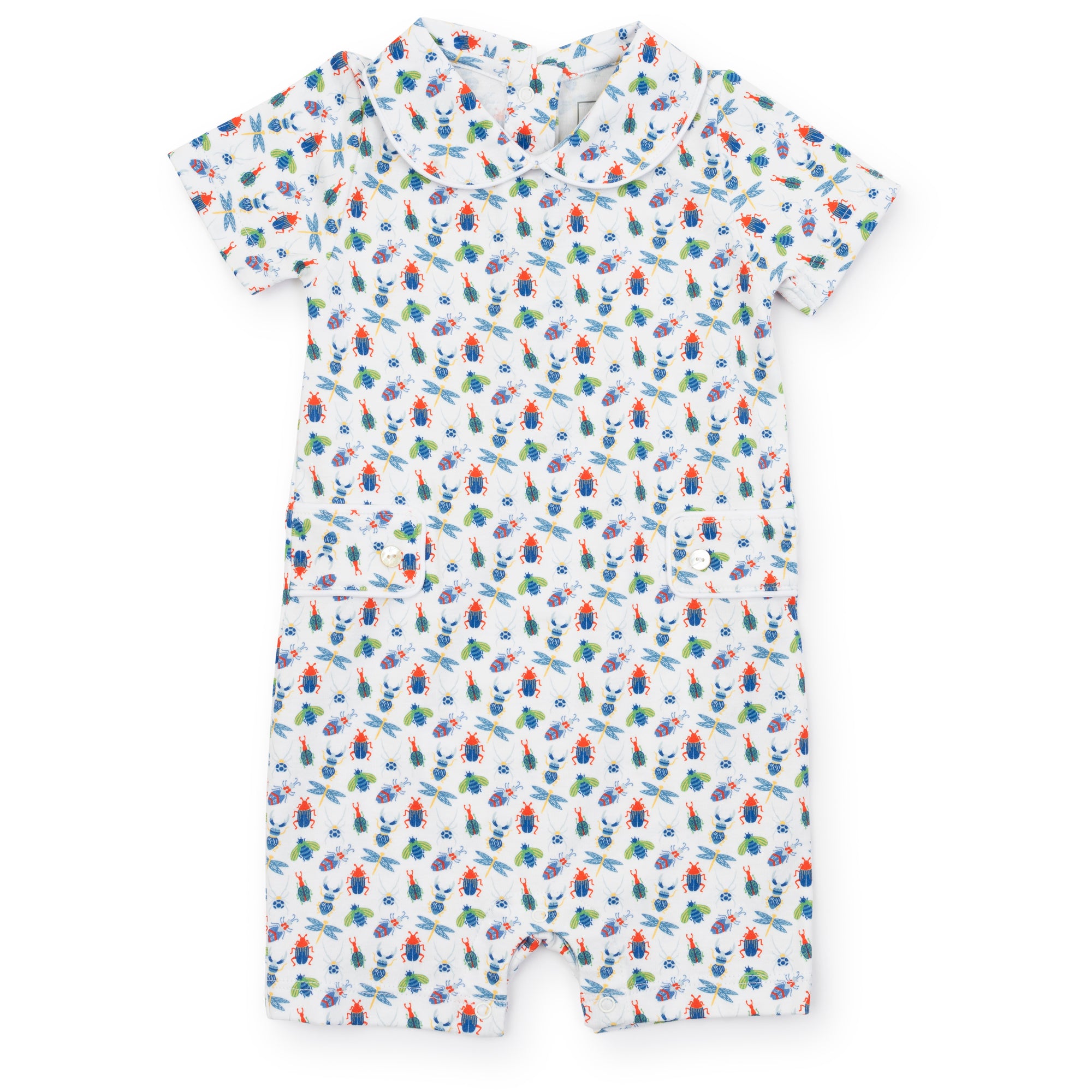 Henry Boys' Pima Cotton Shortall - Busy Bugs