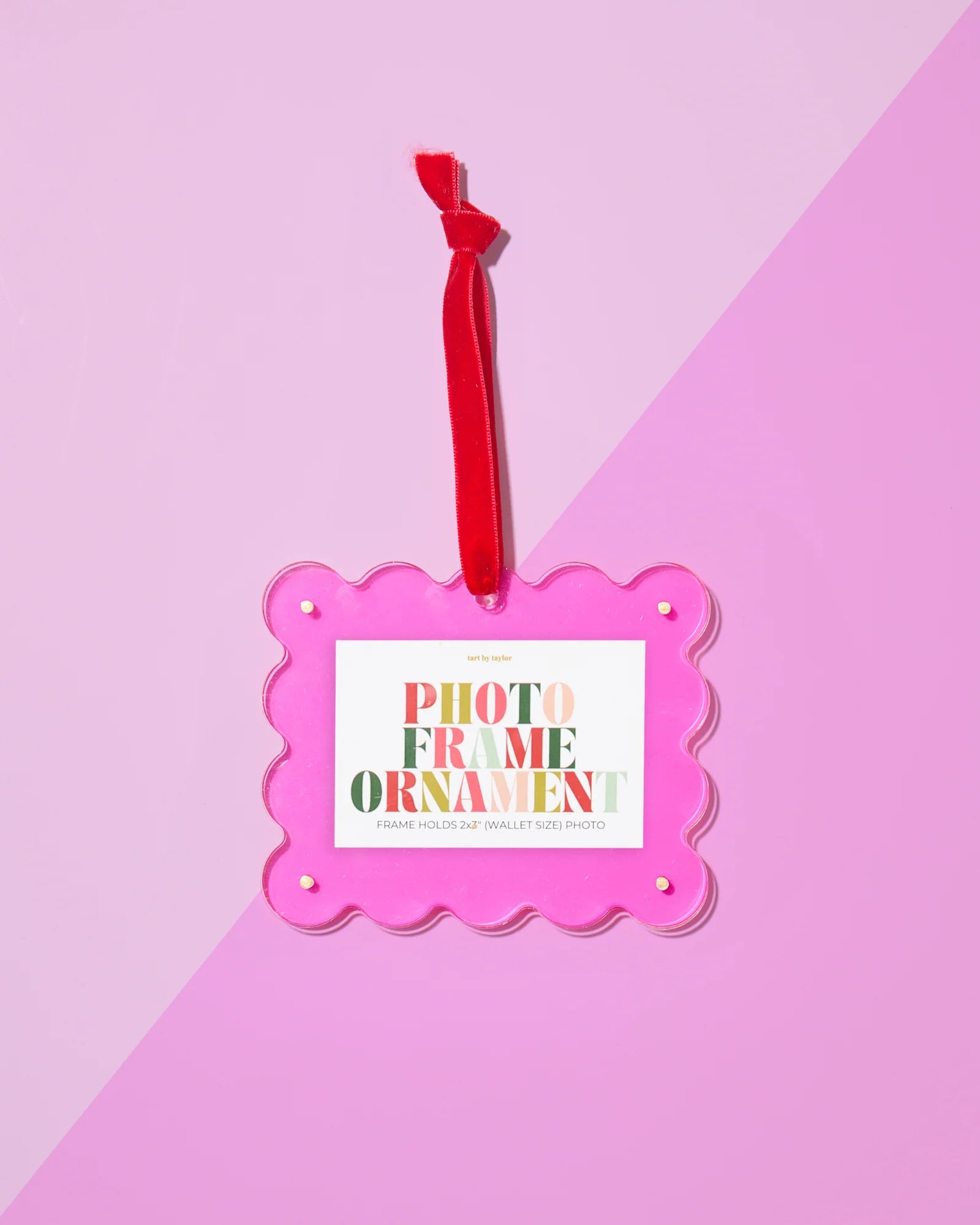 Mini Frame Ornament - Hot Pink