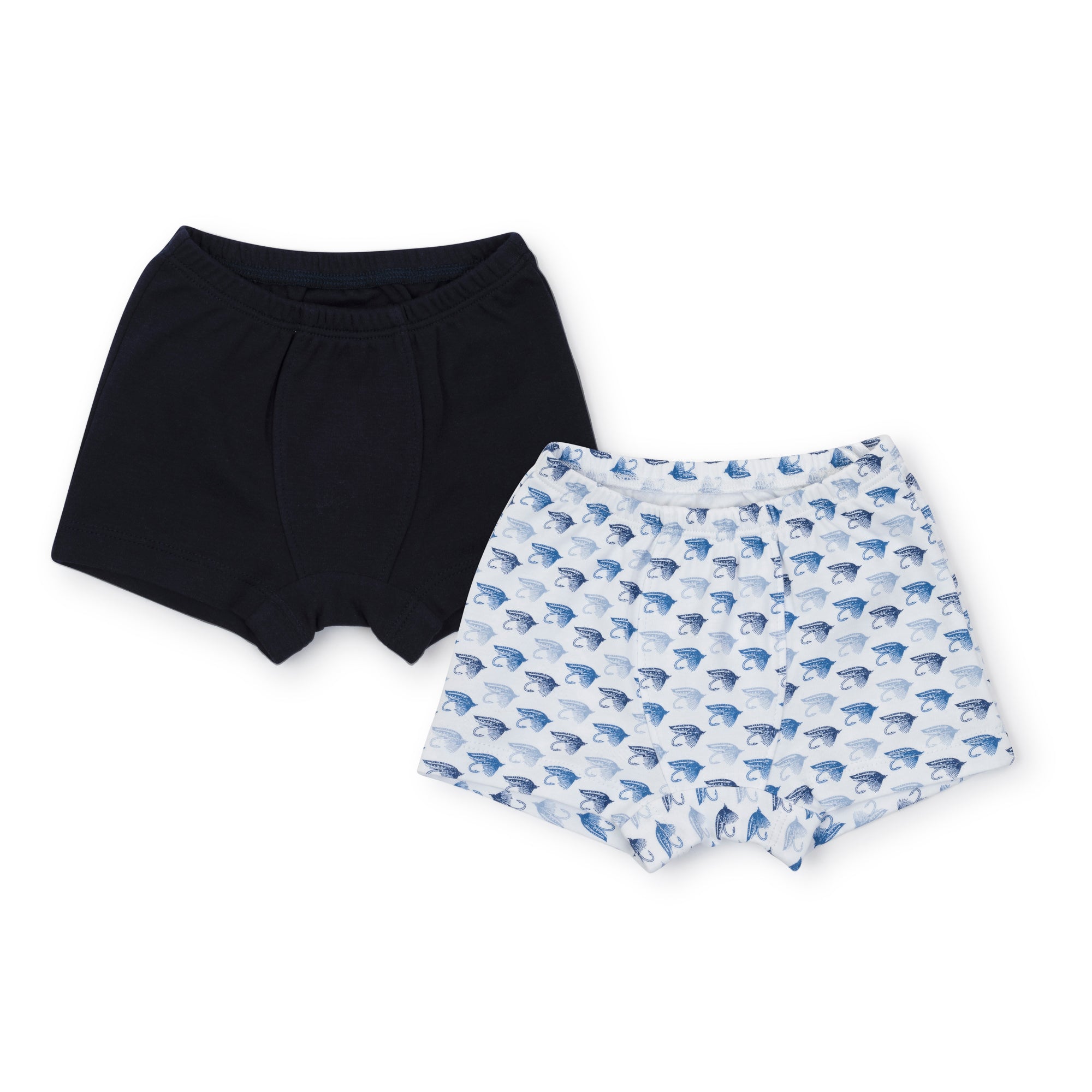 SALE James Boys' Pima Cotton Underwear Set - Fly Fishing/Navy