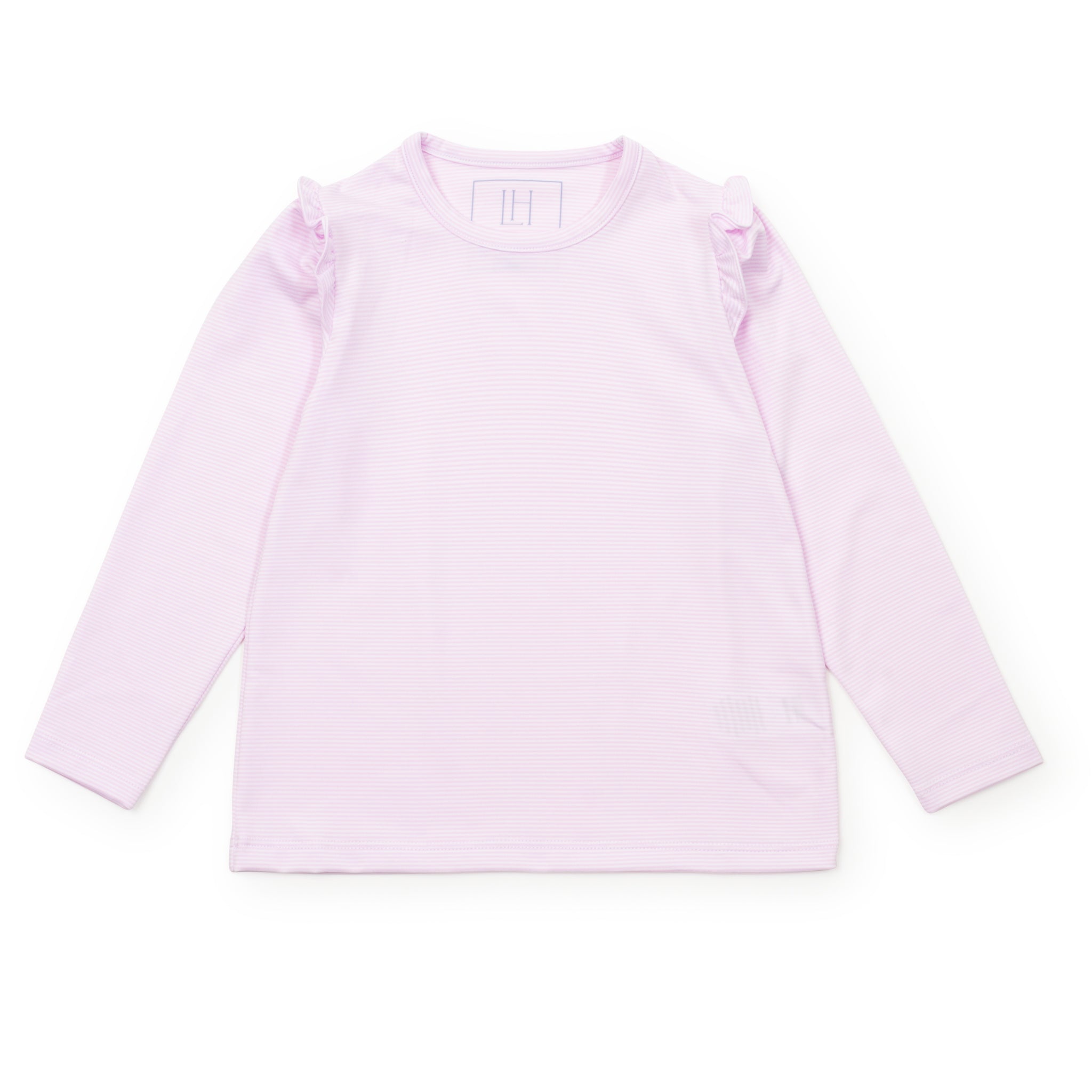 Mia Girls' Longsleeve Top by LH Sport - Pink Stripes