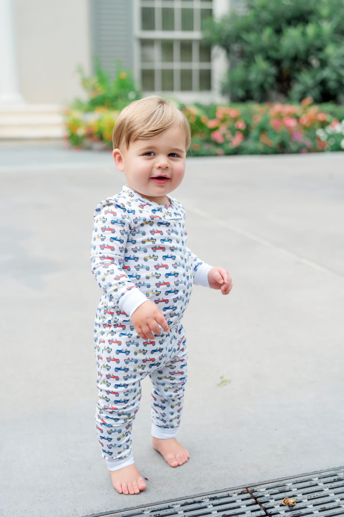 Parker Boys' Zipper Pajama - Cruisin Jeeps