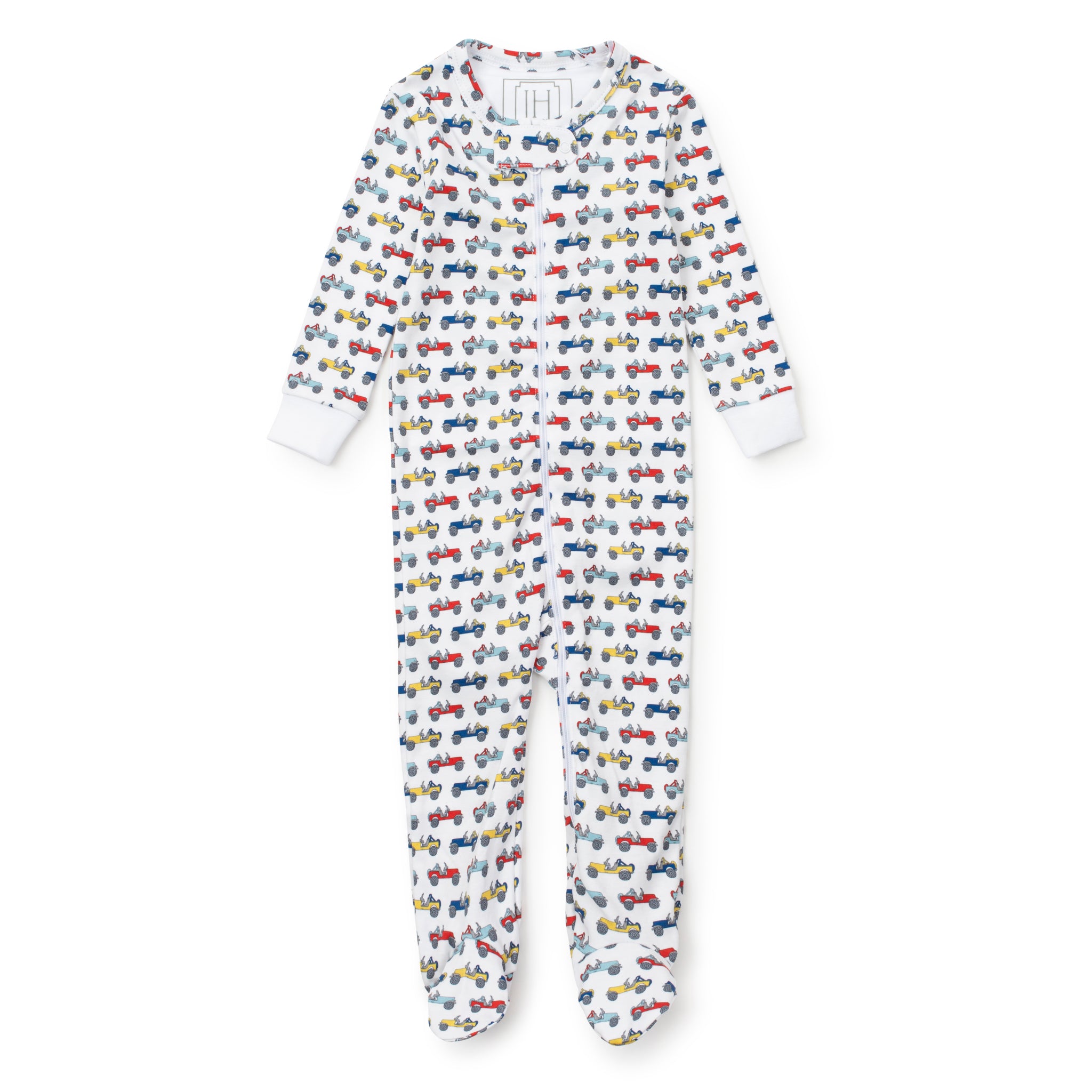 Parker Boys' Zipper Pajama - Cruisin Jeeps