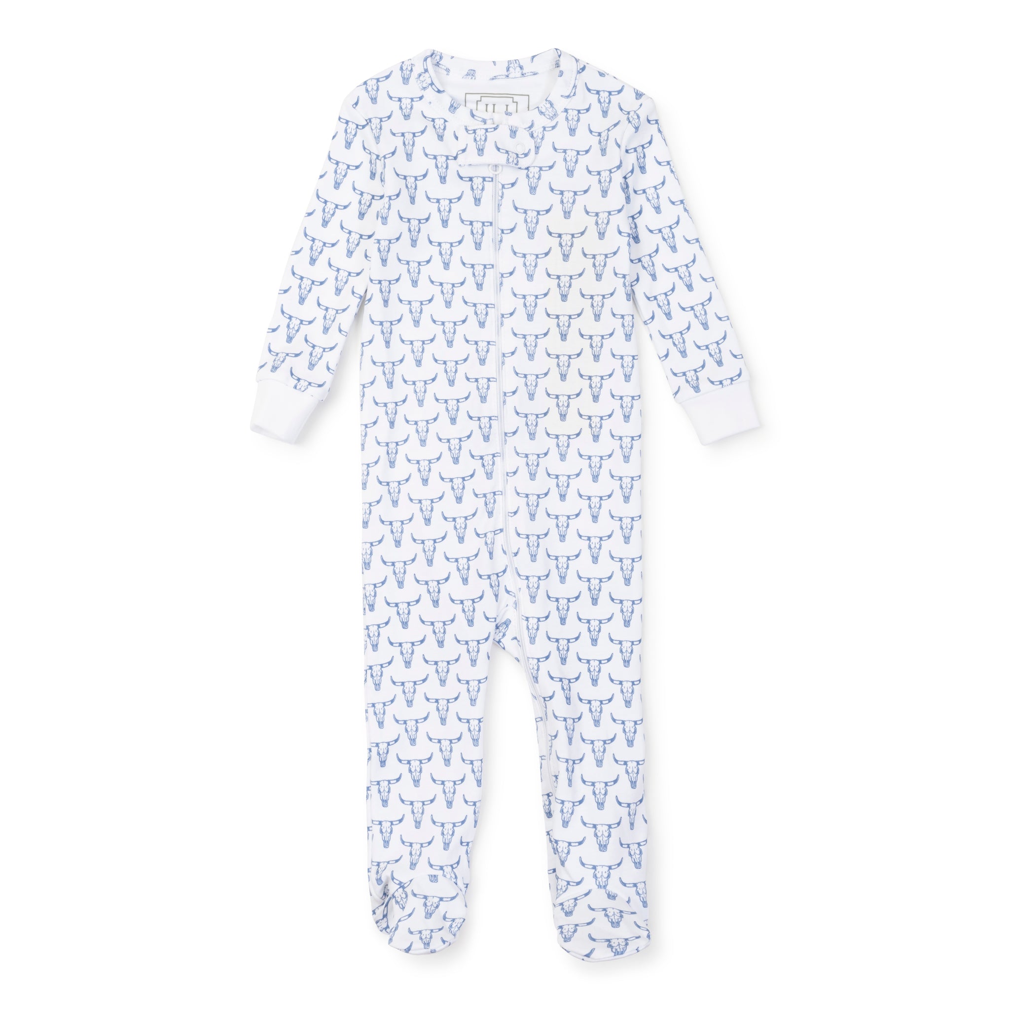 Parker Boys' Zipper Pajama - Steer