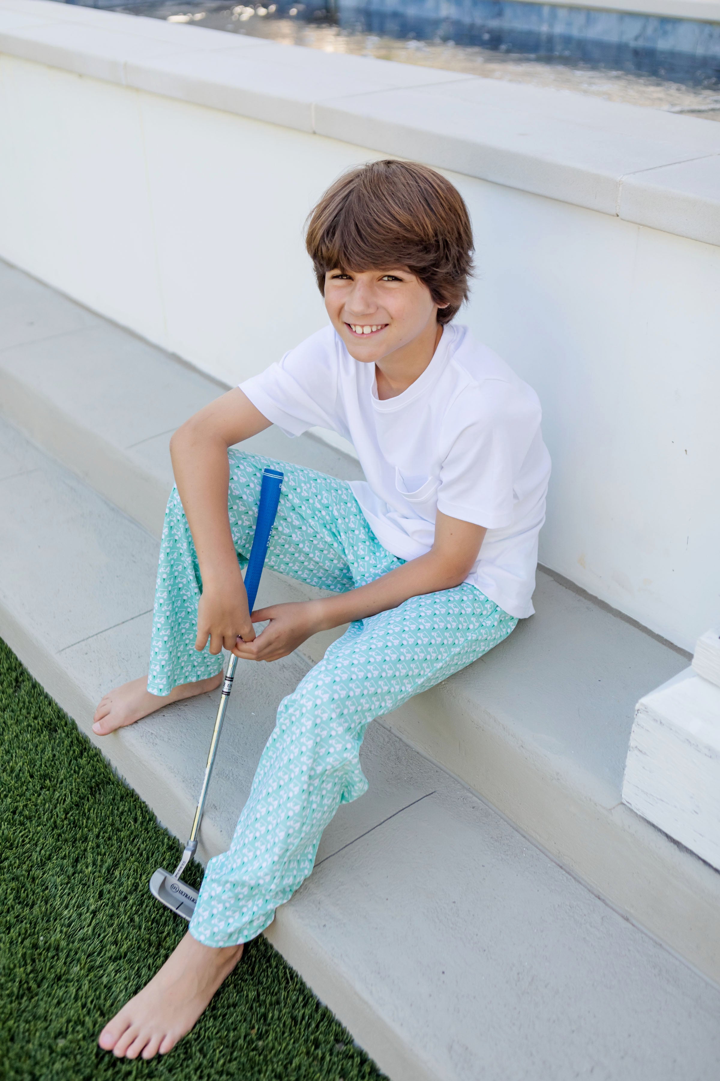 Beckett Boys' Hangout Pant - Golf Putting Green