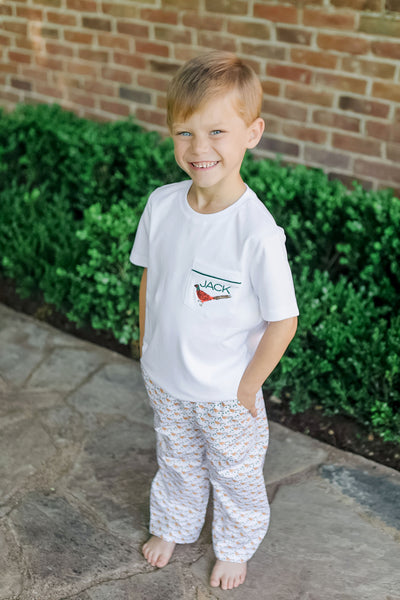 SALE Bo Set Boys' Pima Cotton Pant Set - Pheasants – Lila and Hayes