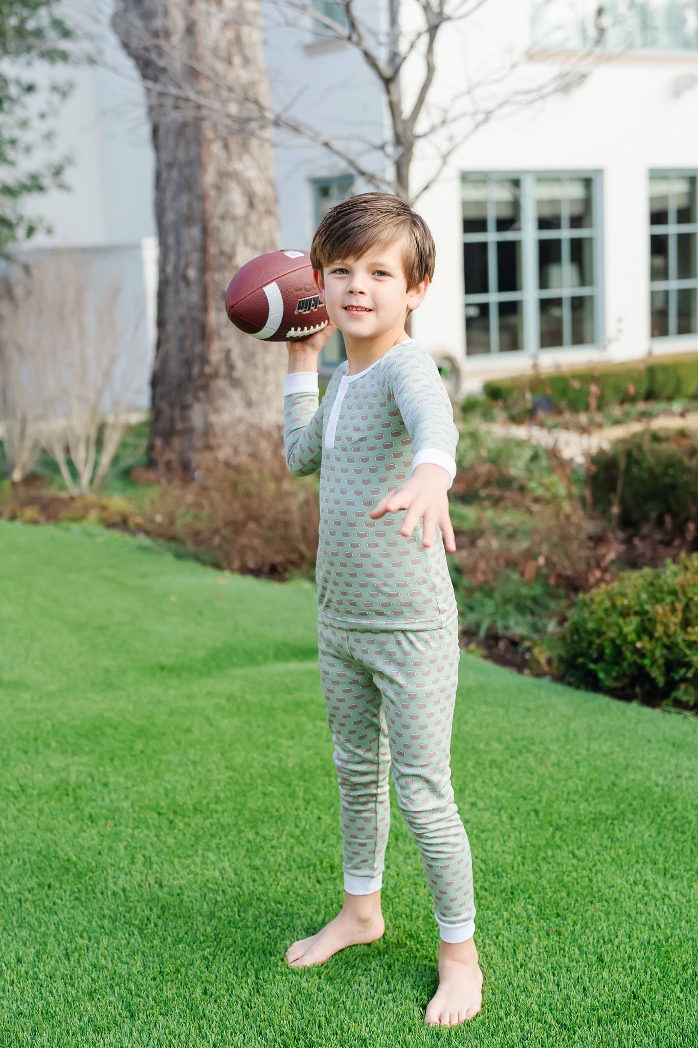 SALE Jack Boys Pajama Pant Set Football