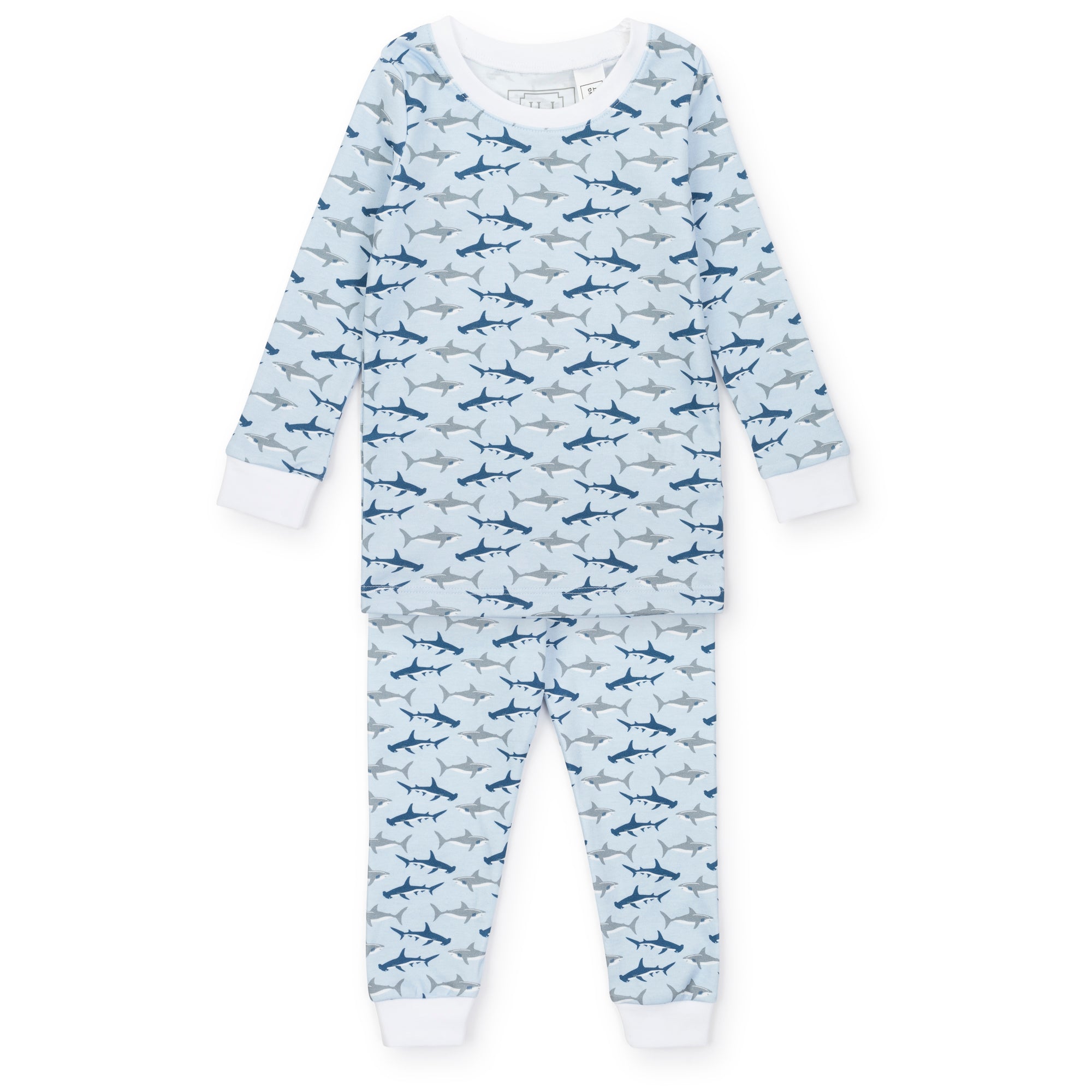 SALE Grayson Boys' Pima Cotton Pajama Pant Set - Swimming Sharks