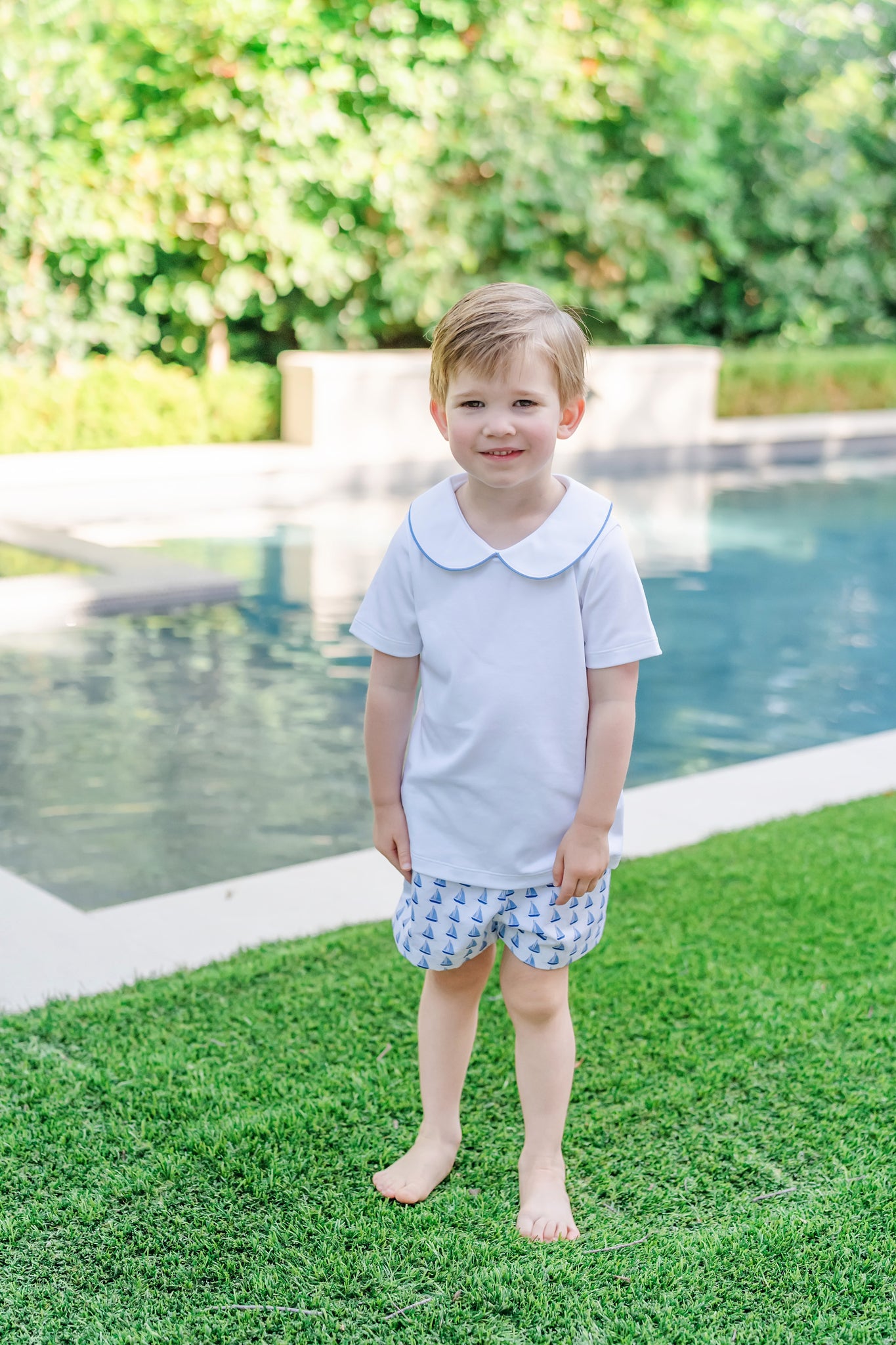 Field Boys' Woven Short Set - Sailing Away