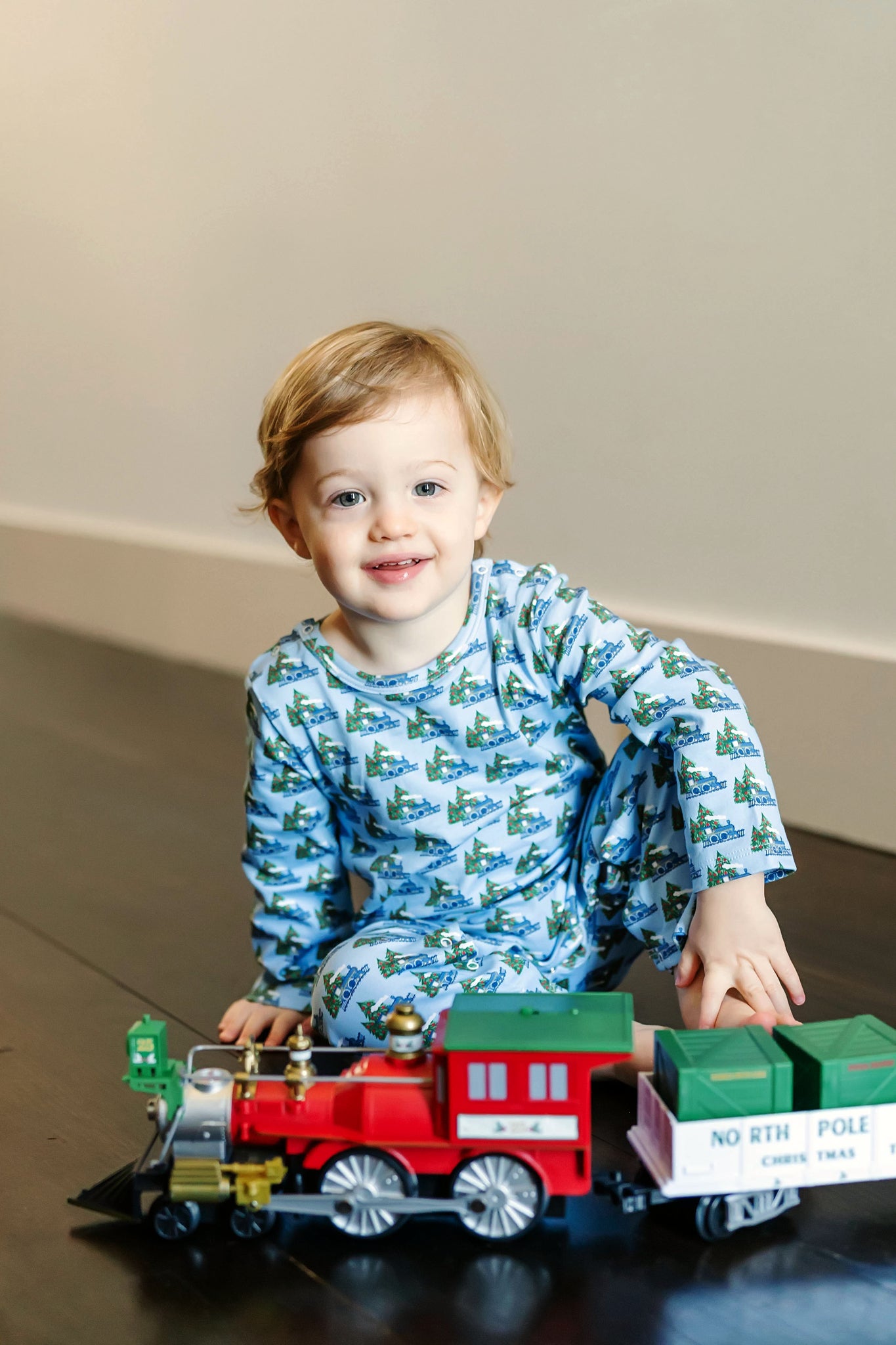 Thompson Boys' Romper - North Pole Express