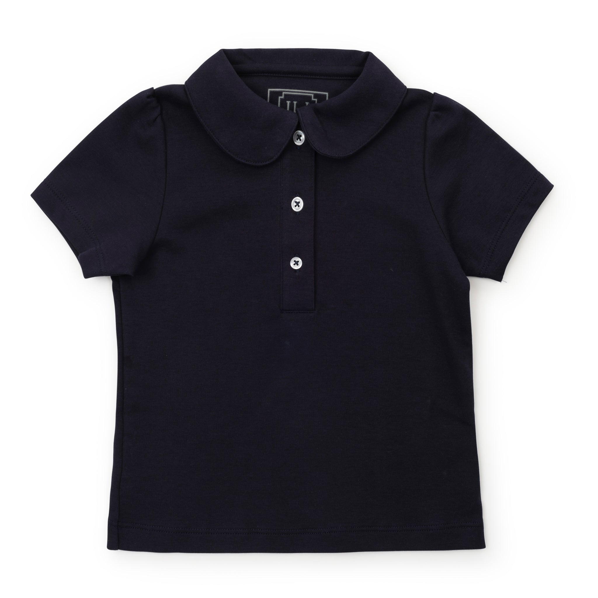 Madison Girls' Pima Cotton Polo Short Sleeve Shirt - Navy