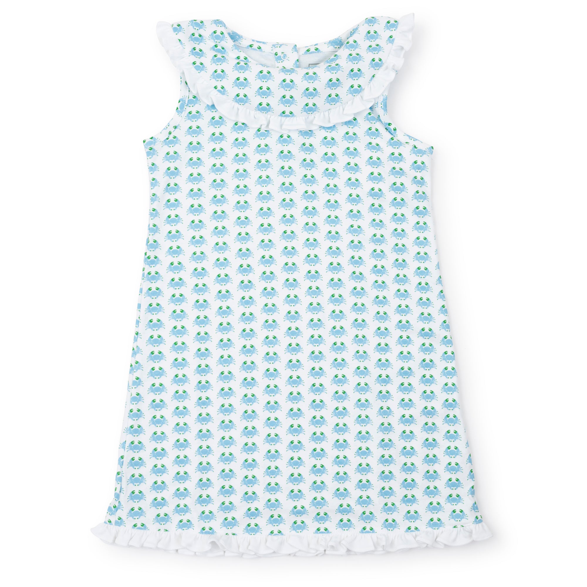 Maris Girls' Pima Cotton Dress - Cool Crabs