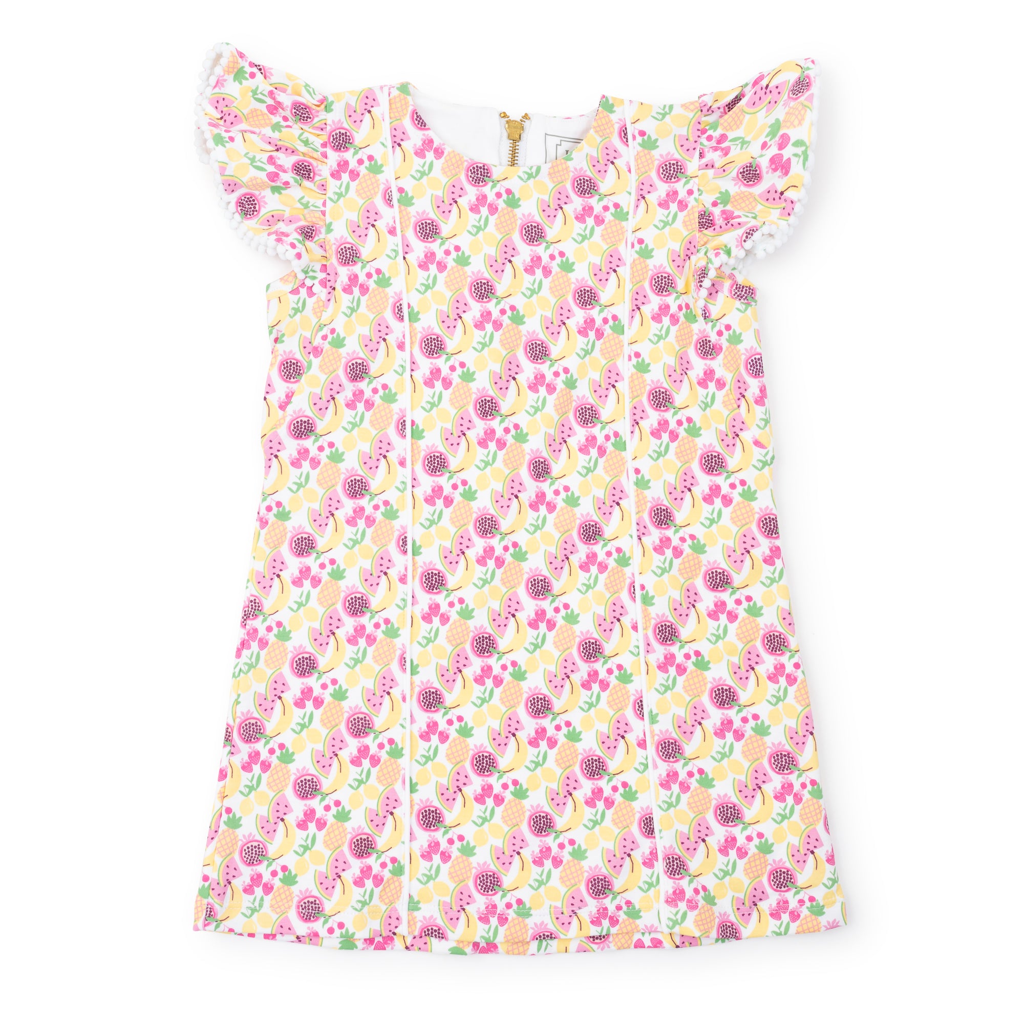 SALE Marlowe Girls' Pima Cotton Dress - Tropical Fruit