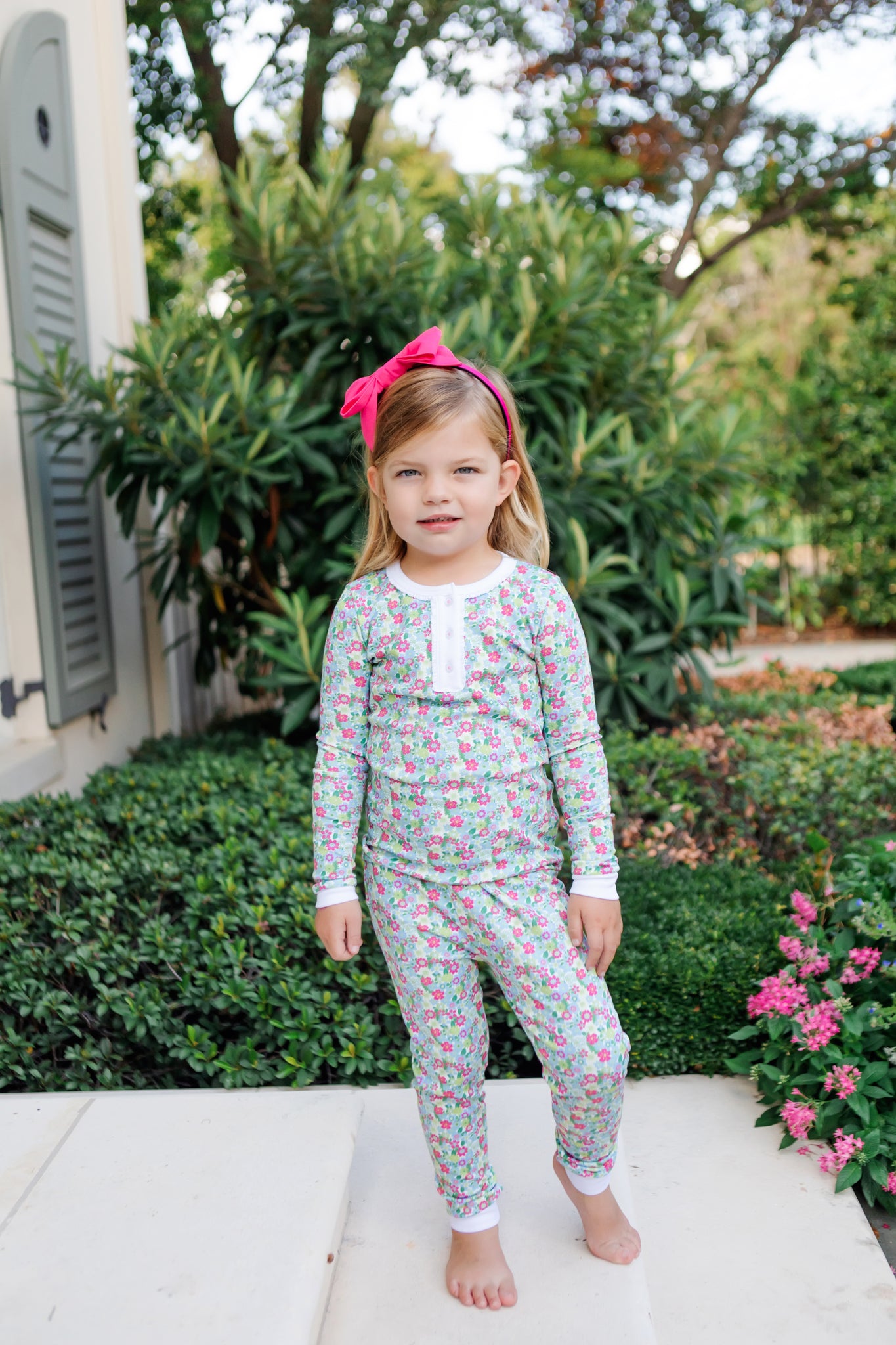 Alden Girls' Pajama Pant Set - Arboretum Floral