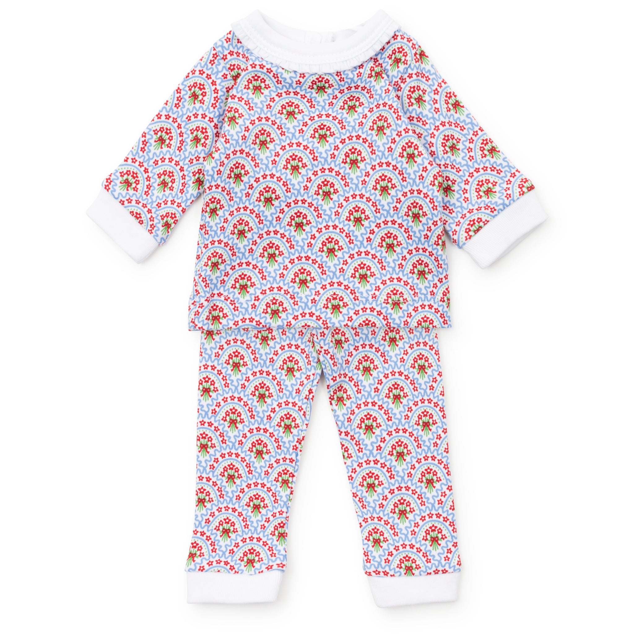 Ava Doll Pajama Set - Bunting Floral