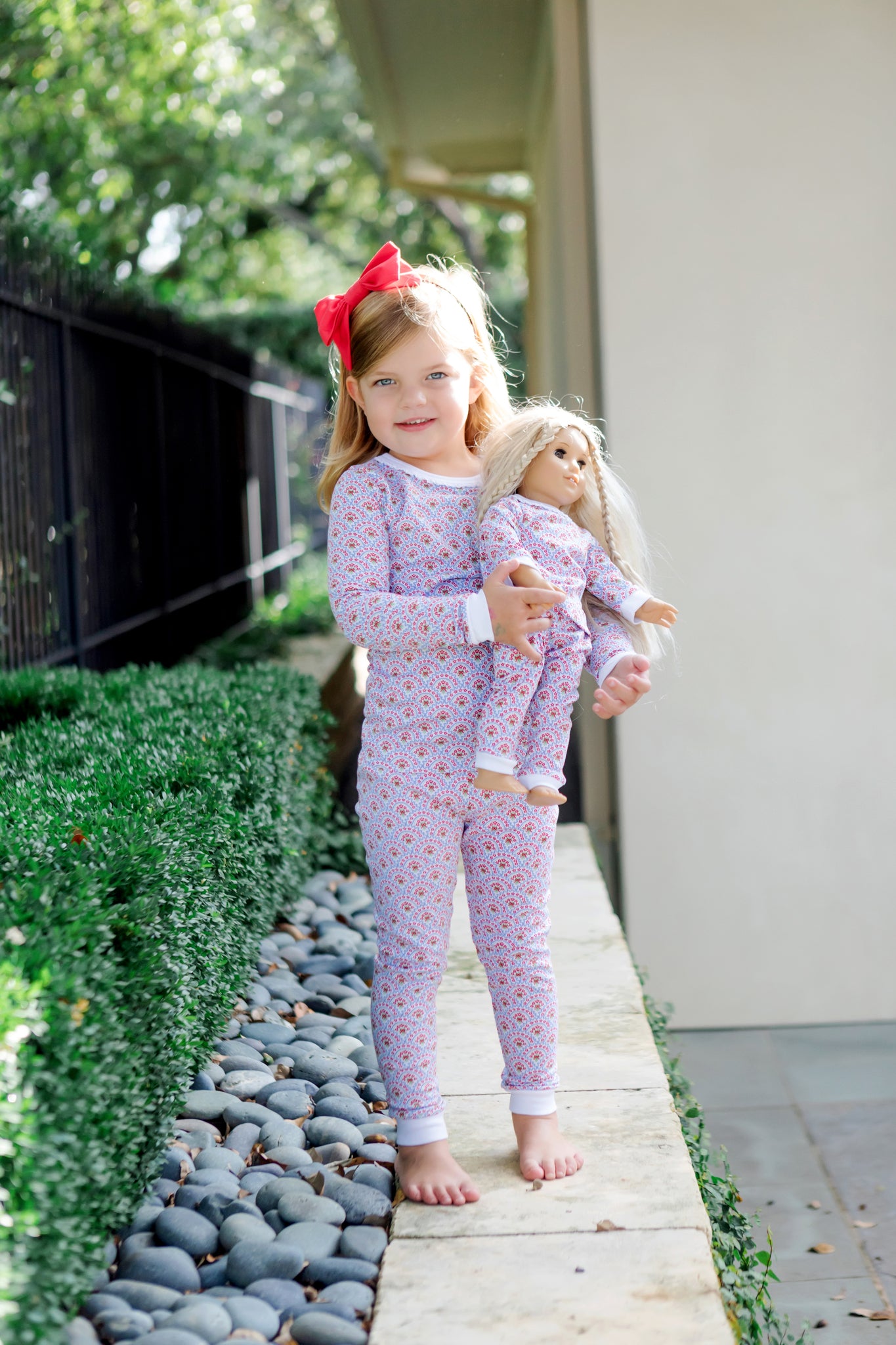 Ava Doll Pajama Set - Bunting Floral