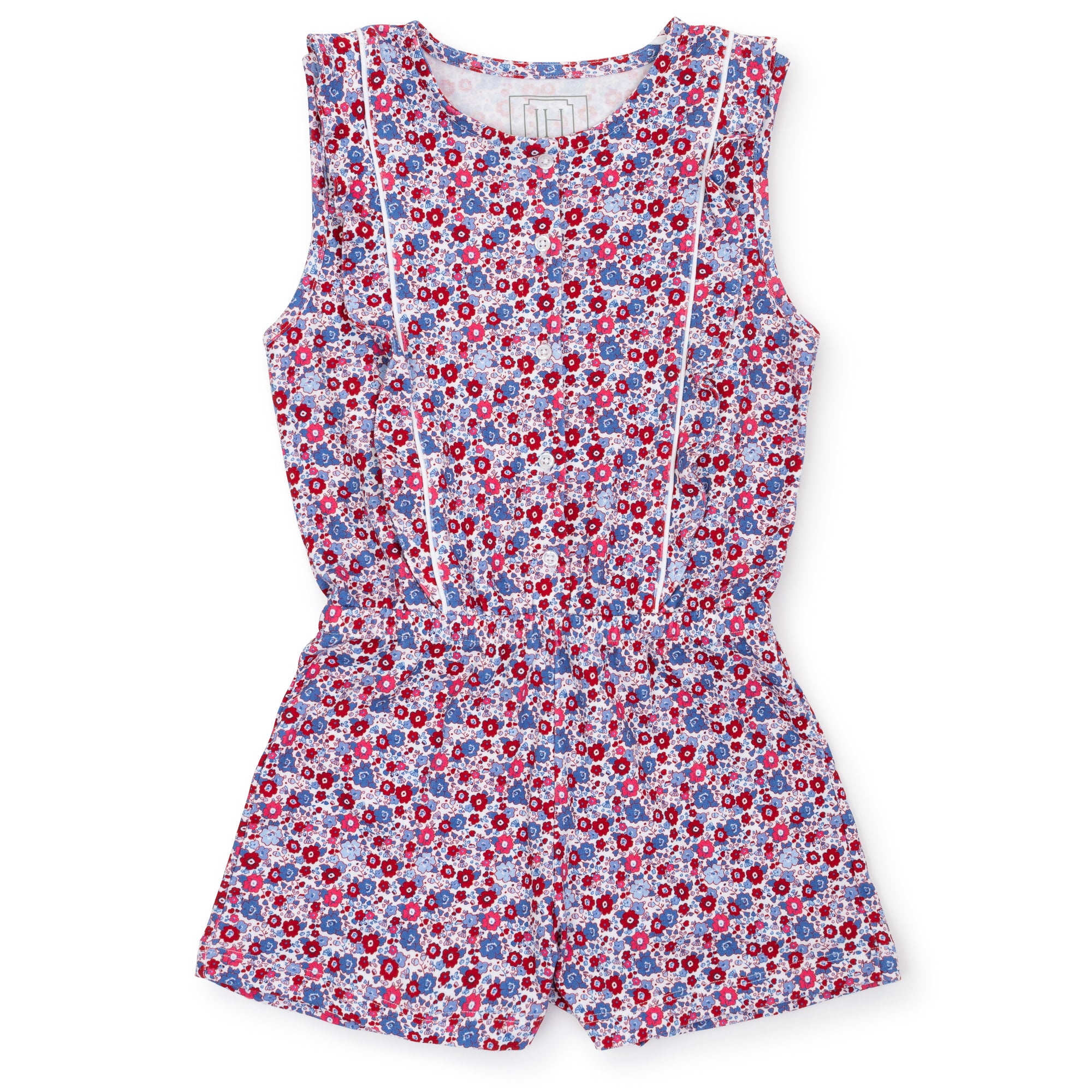 SALE Lola Girls' Pima Cotton Romper - Freedom Floral