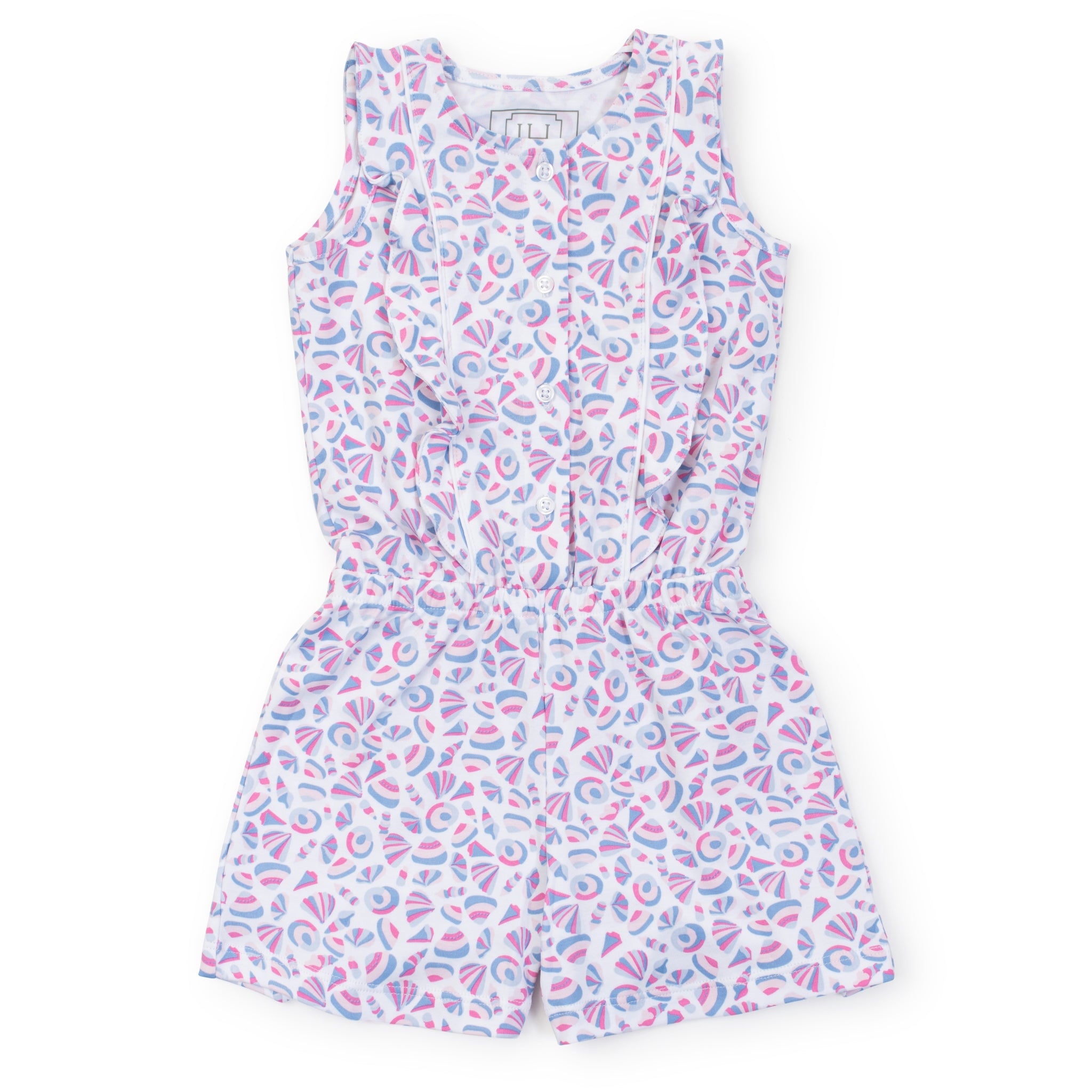 Lola Girls' Romper - Seashells on the Seashore