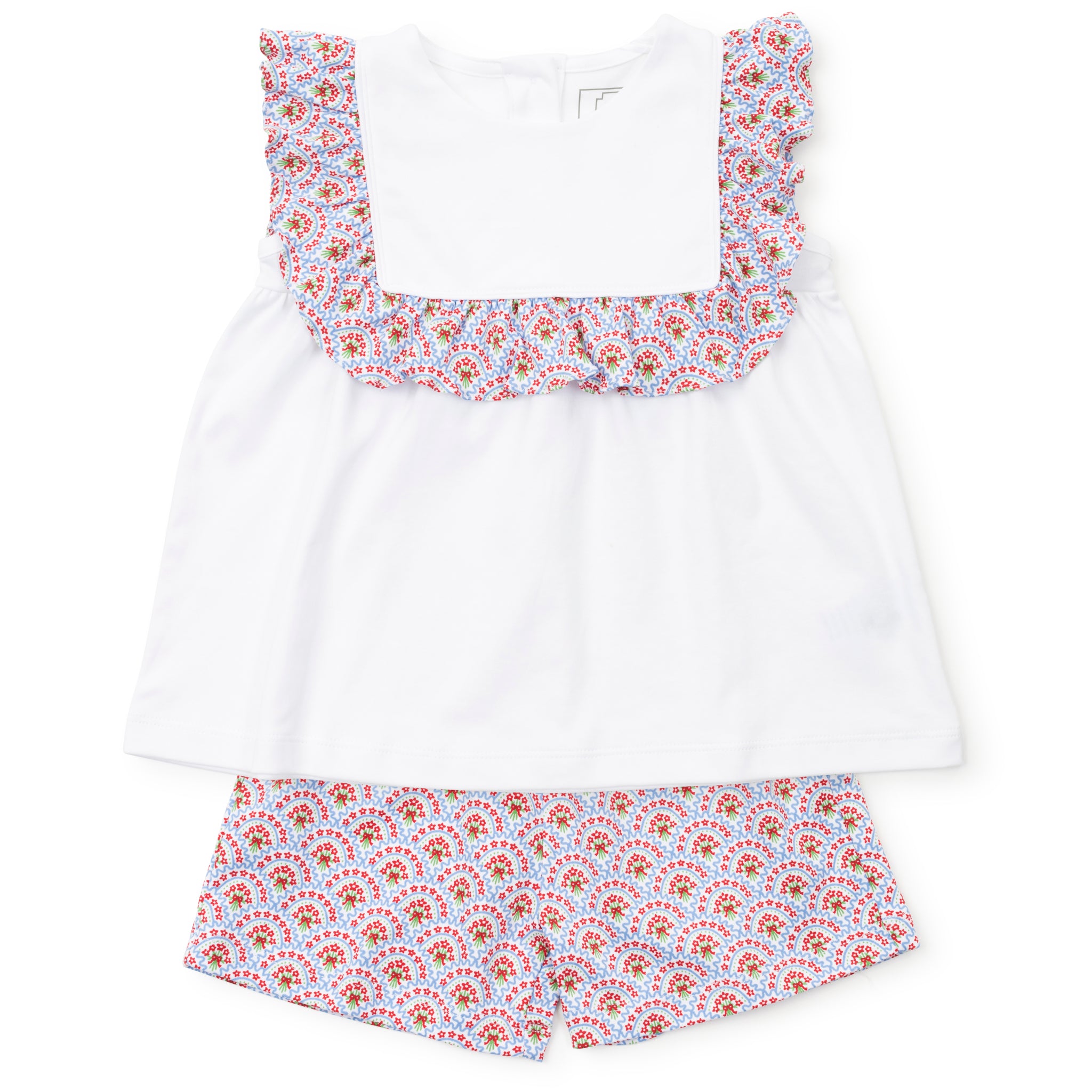 Penelope Girls' Short Set - Bunting Floral